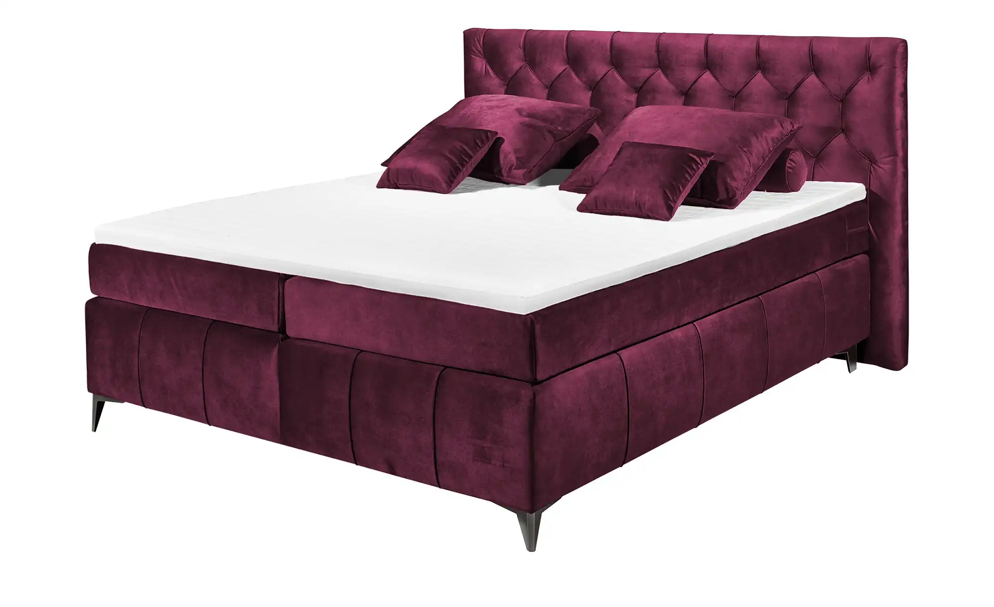 Boxspring Halston – Magenta | Includes Base and Topper