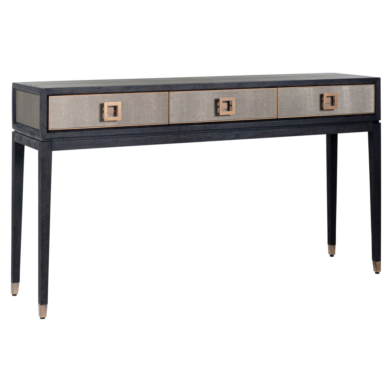 Console Bloomville brass shagreen