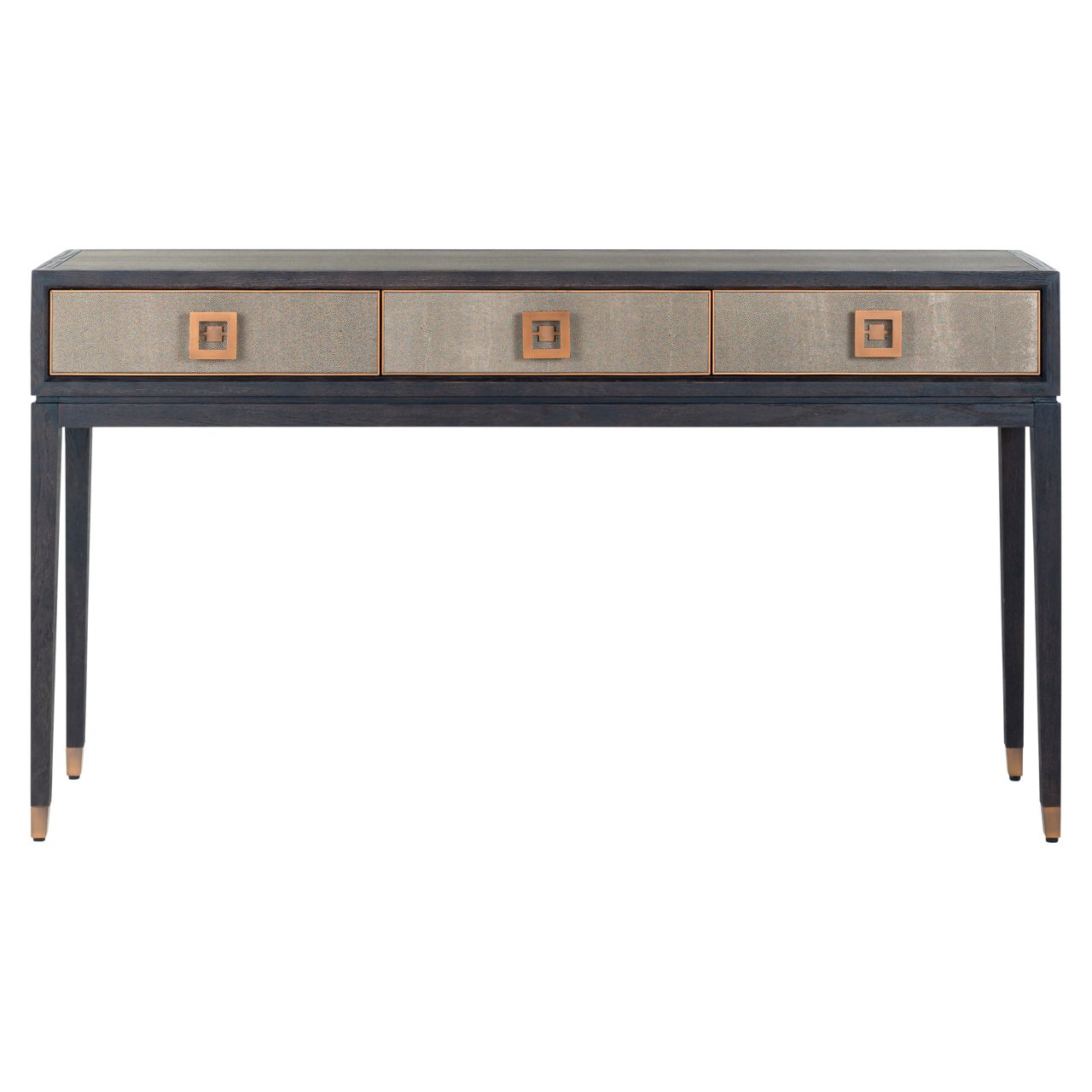 Console Bloomville brass shagreen