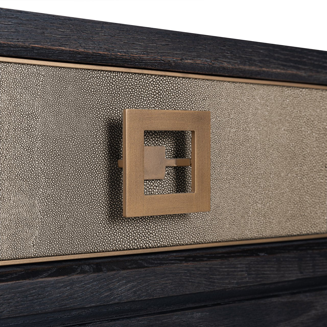 Console Bloomville brass shagreen