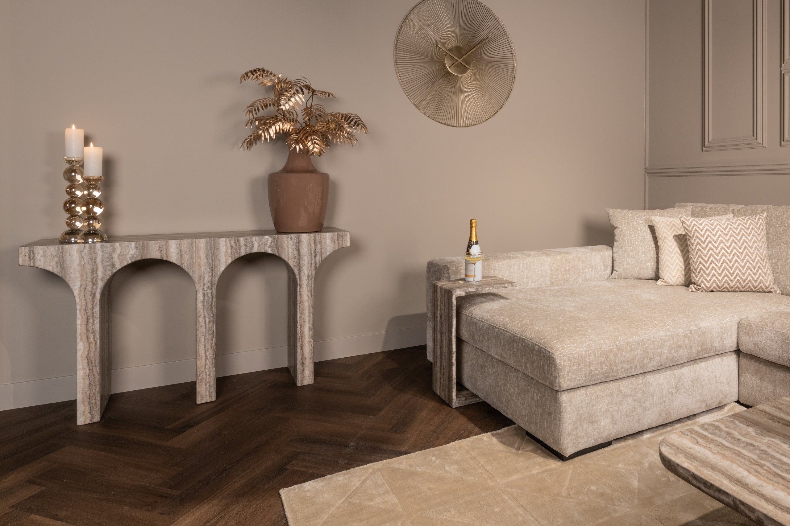 Sofa side table Dulce grey