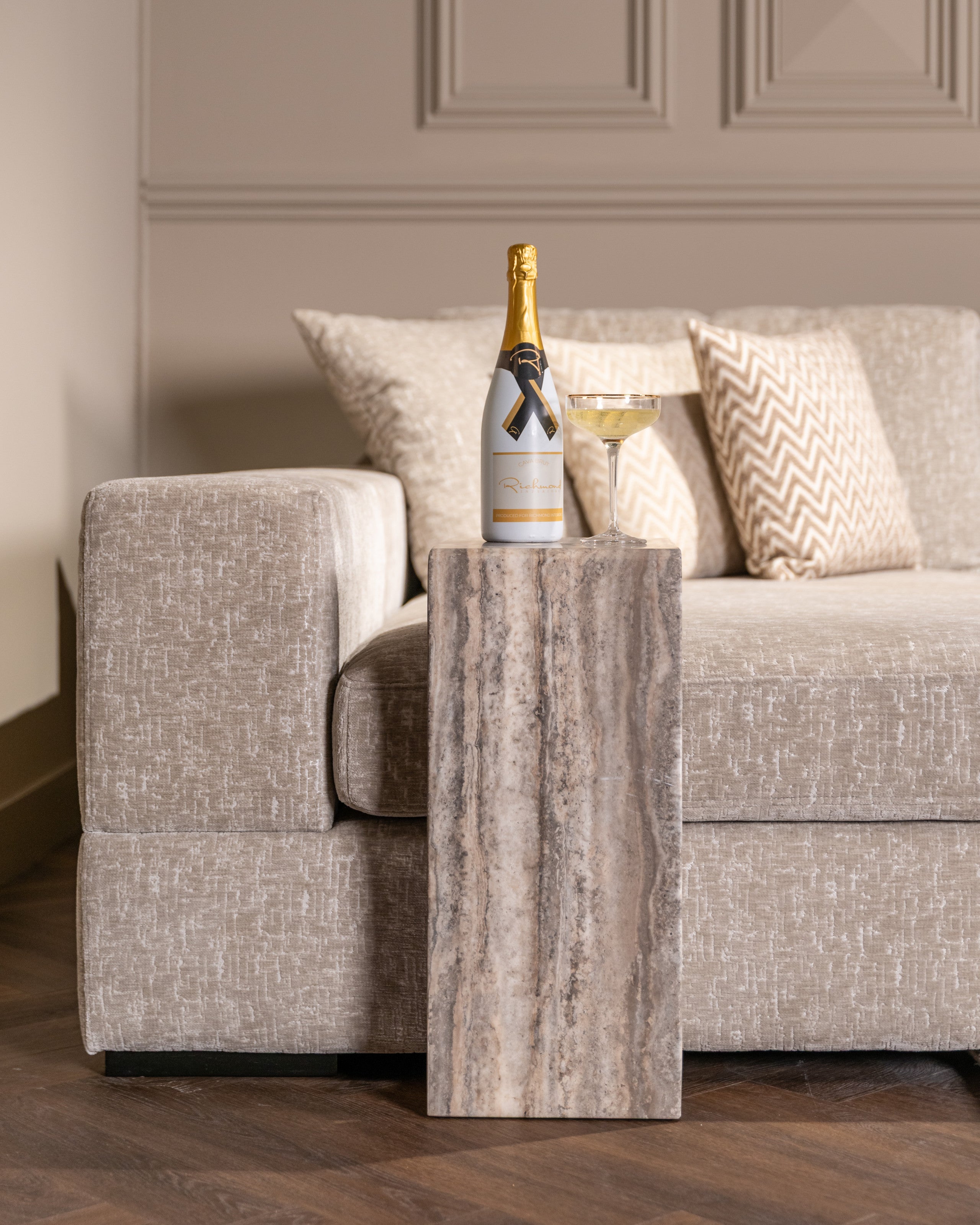 Sofa side table Dulce grey