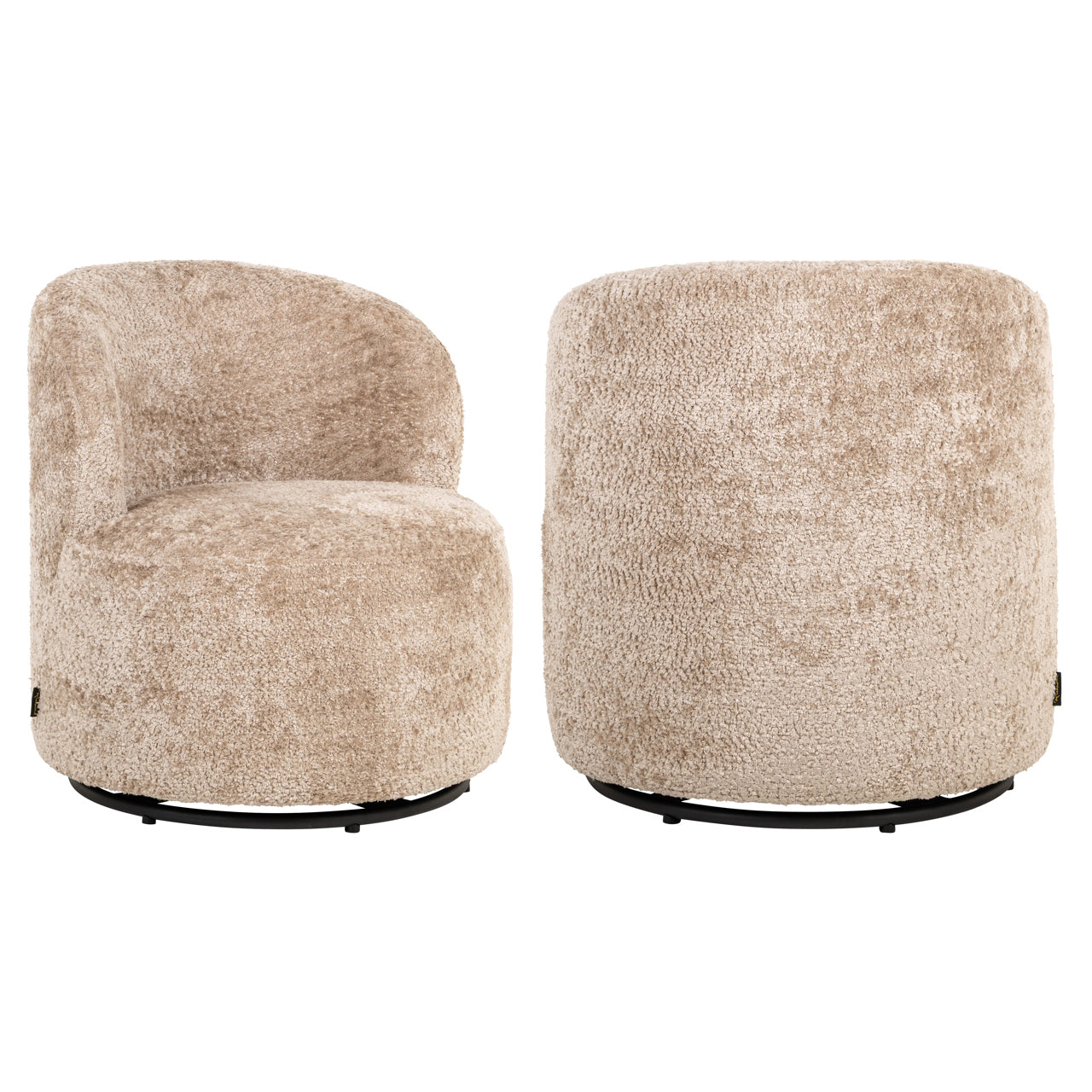 Lounge chair Jackie sheep natural swivel kids