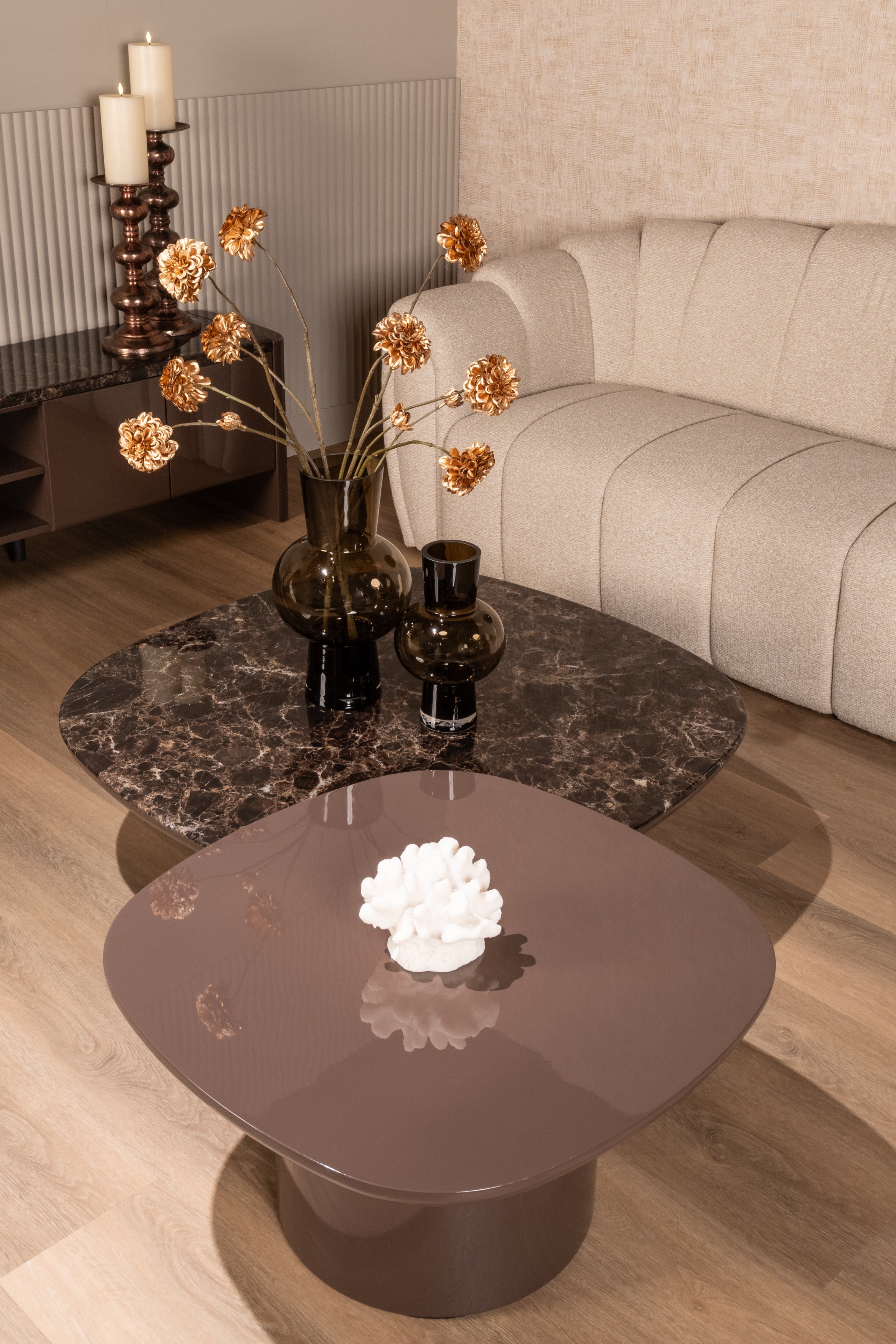 TV cabinet Almundi chocolat brown