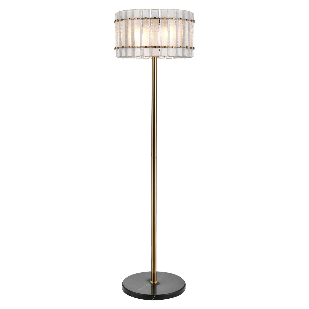 Floor lamp Feline brass antique