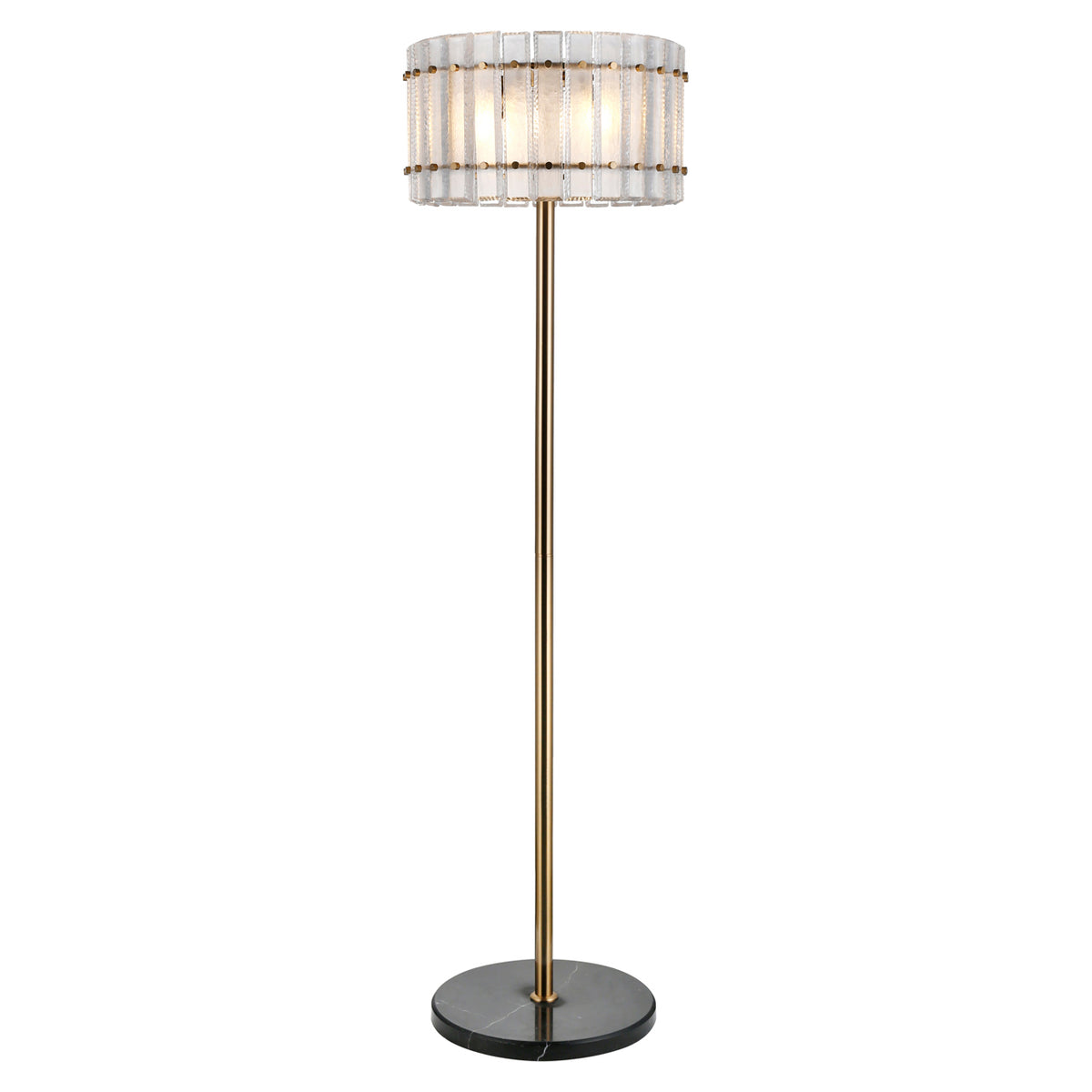 Floor lamp Feline brass antique