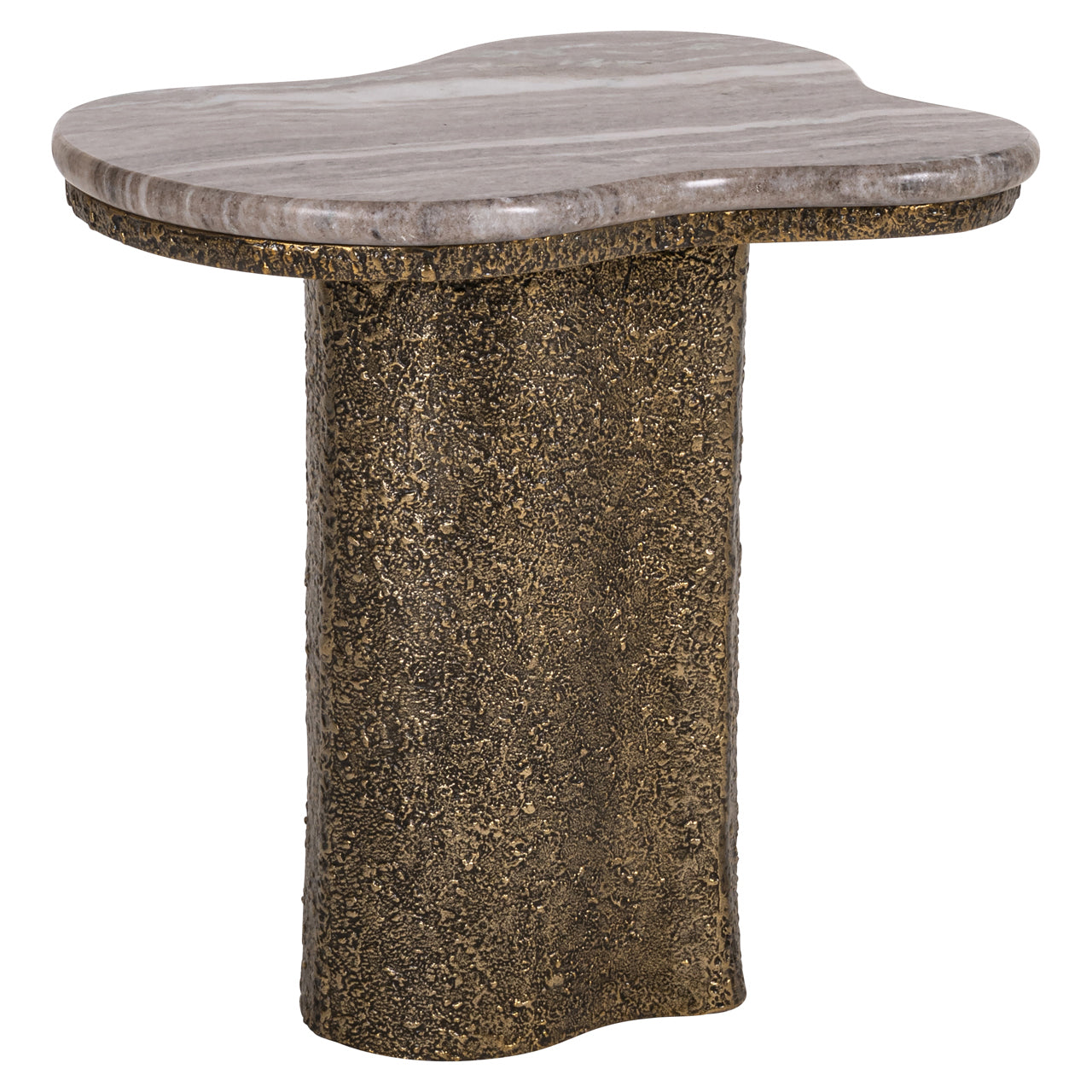 End table Abandos brass antique