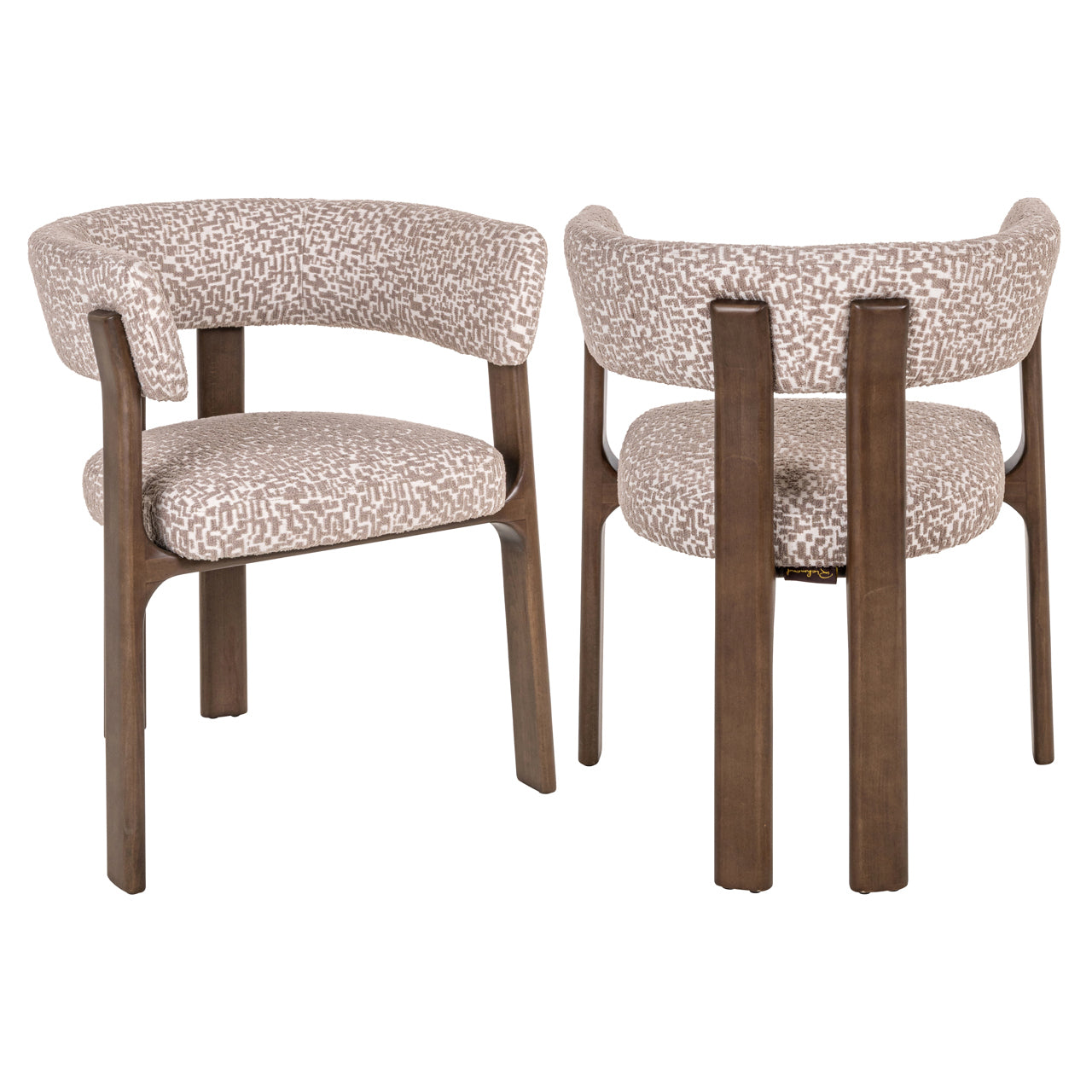Dining chair Contigo natural geo