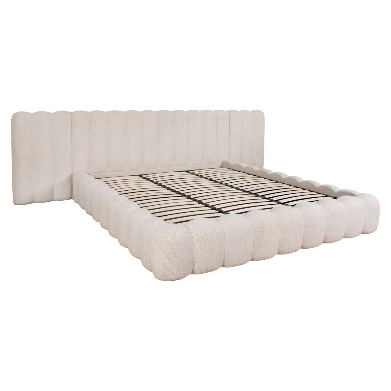 Bed Cupidon cream fancy 180x210 (mattress size (excl.)) with storage