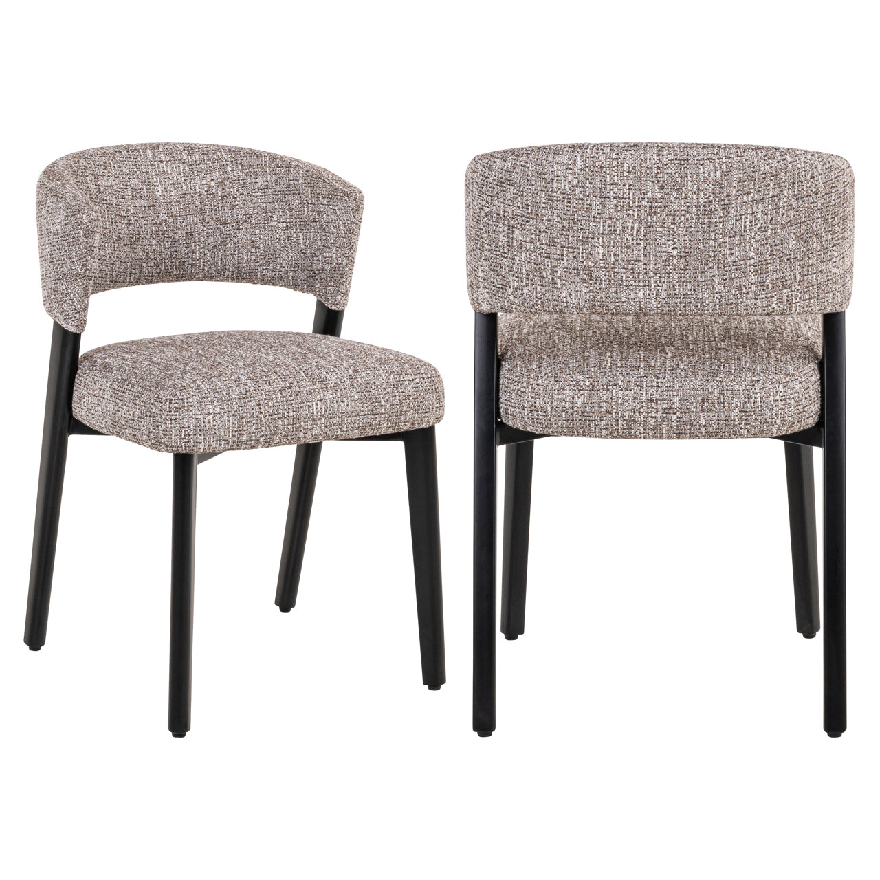 Dining chair Zeno earth tweed