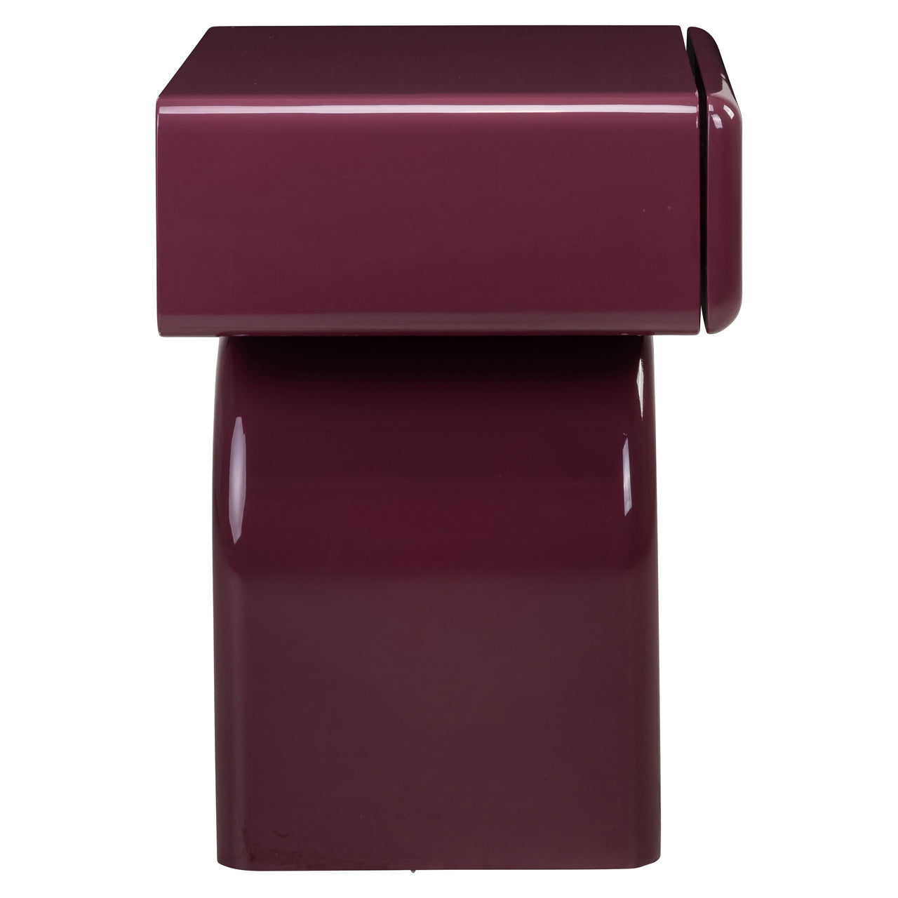Nightstand Bennet burgundy 1-drawer
