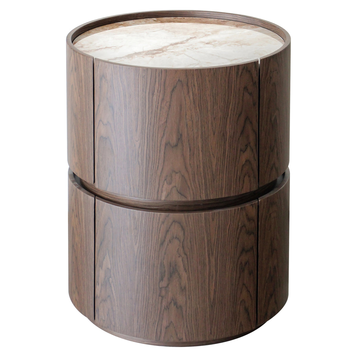 Nightstand Ellery brown 2-drawers