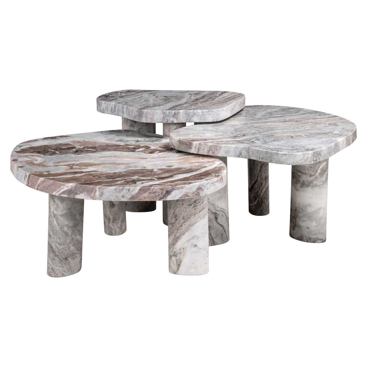 Coffee table Camino Blush beige (Set of 3)