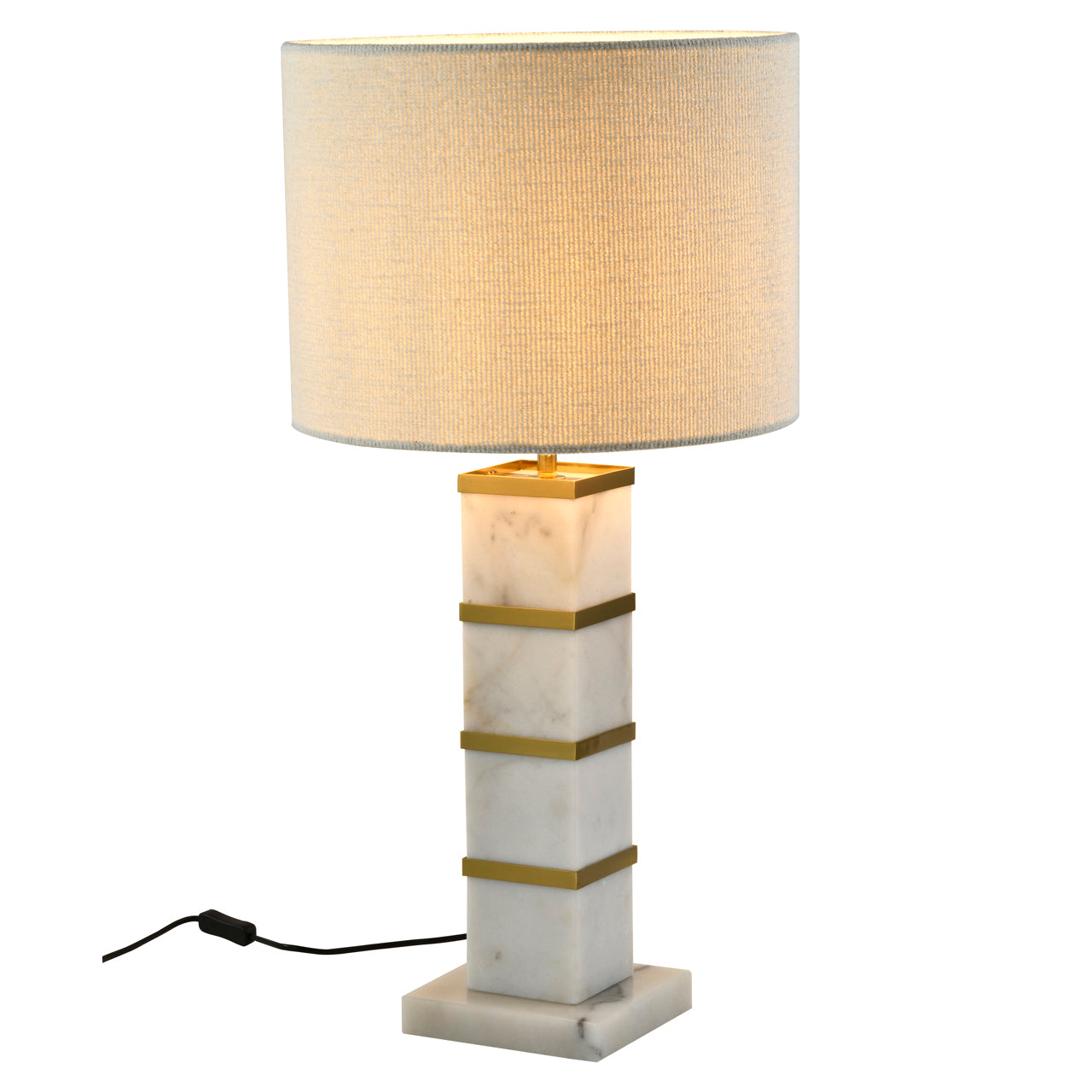 Table lamp Celinae white including lampshade