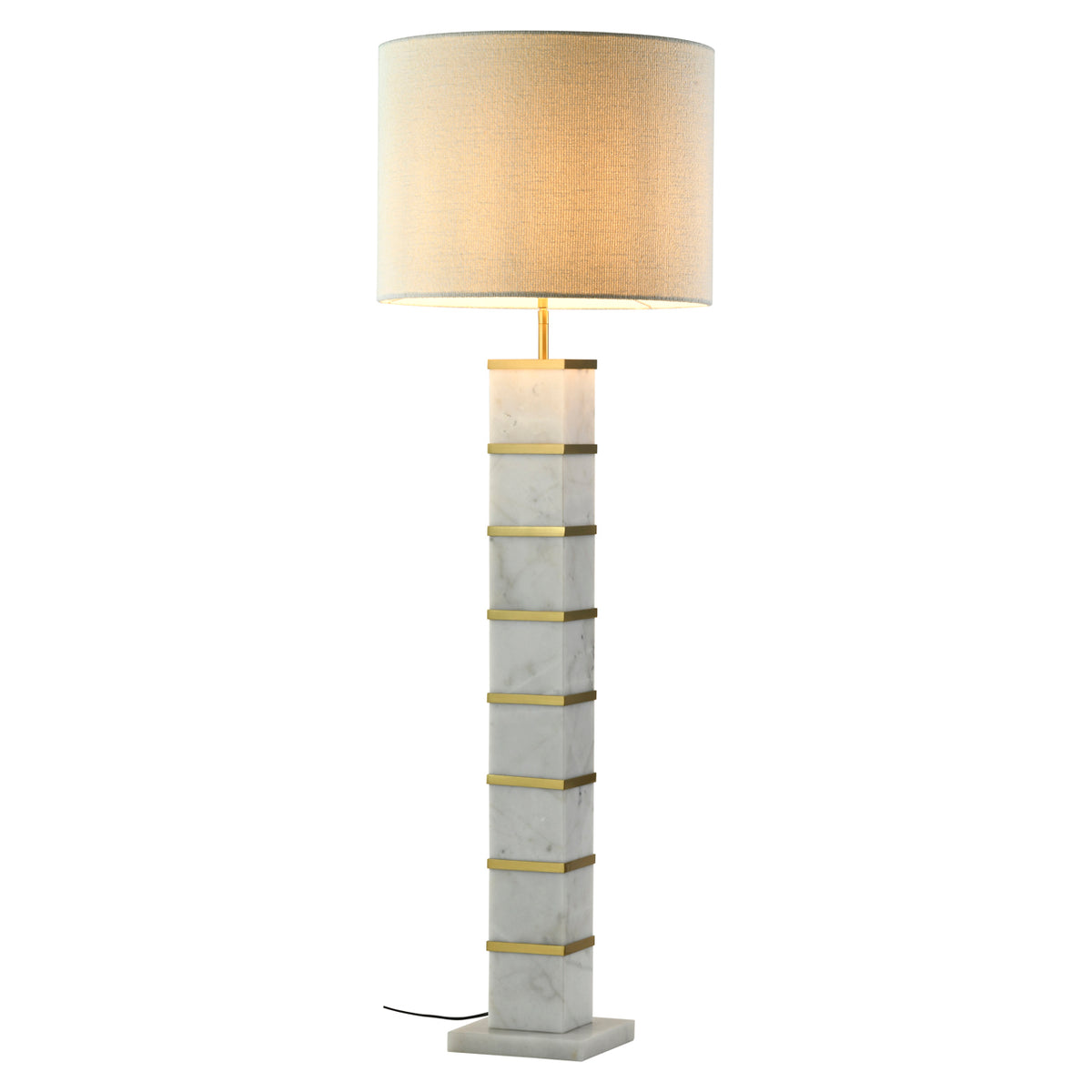 Floor lamp Celinae white including lampshade