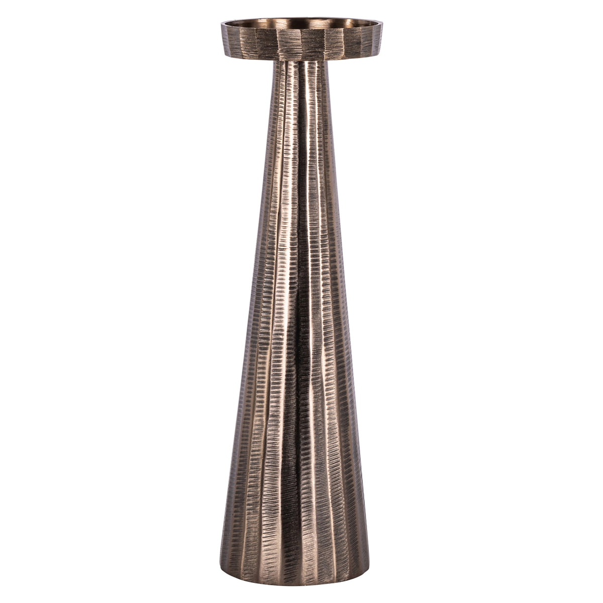 Candle holder Evola bronze L
