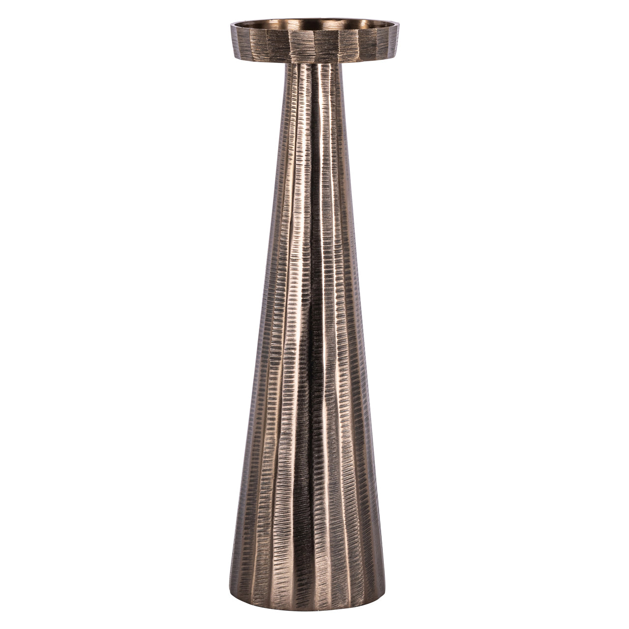 Candle holder Evola bronze L