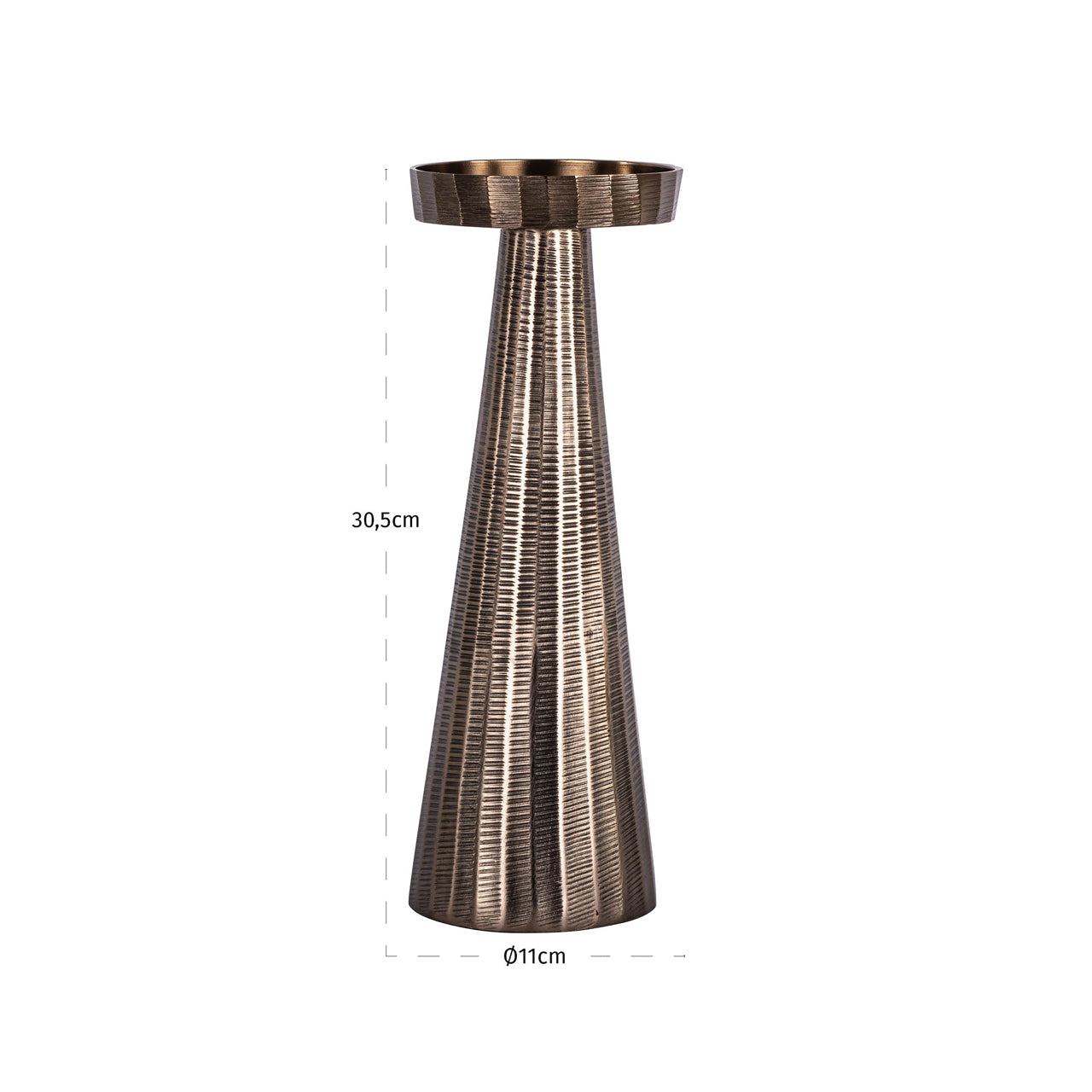 Candle holder Evola bronze S
