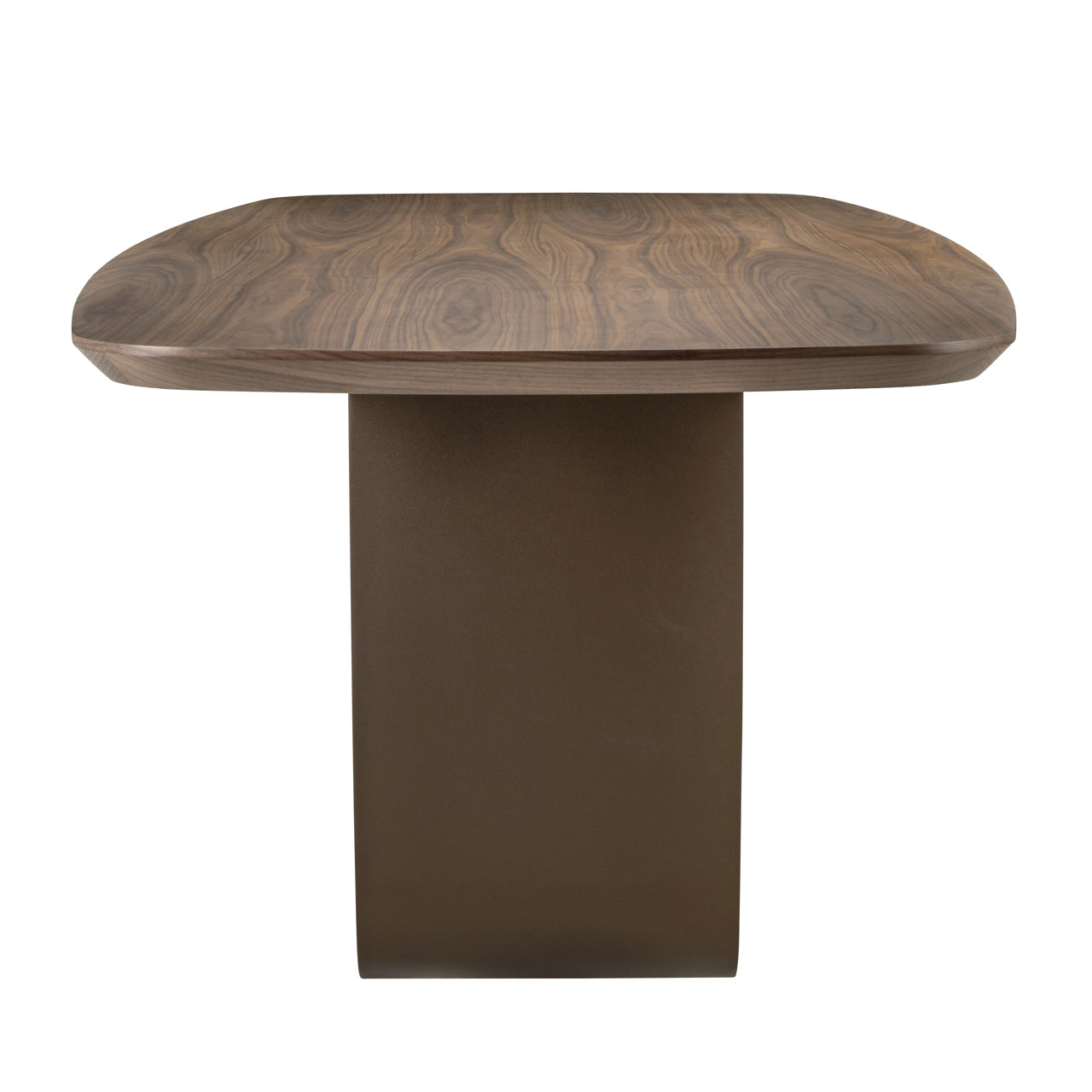Dining table Windsor walnut 230 brass base