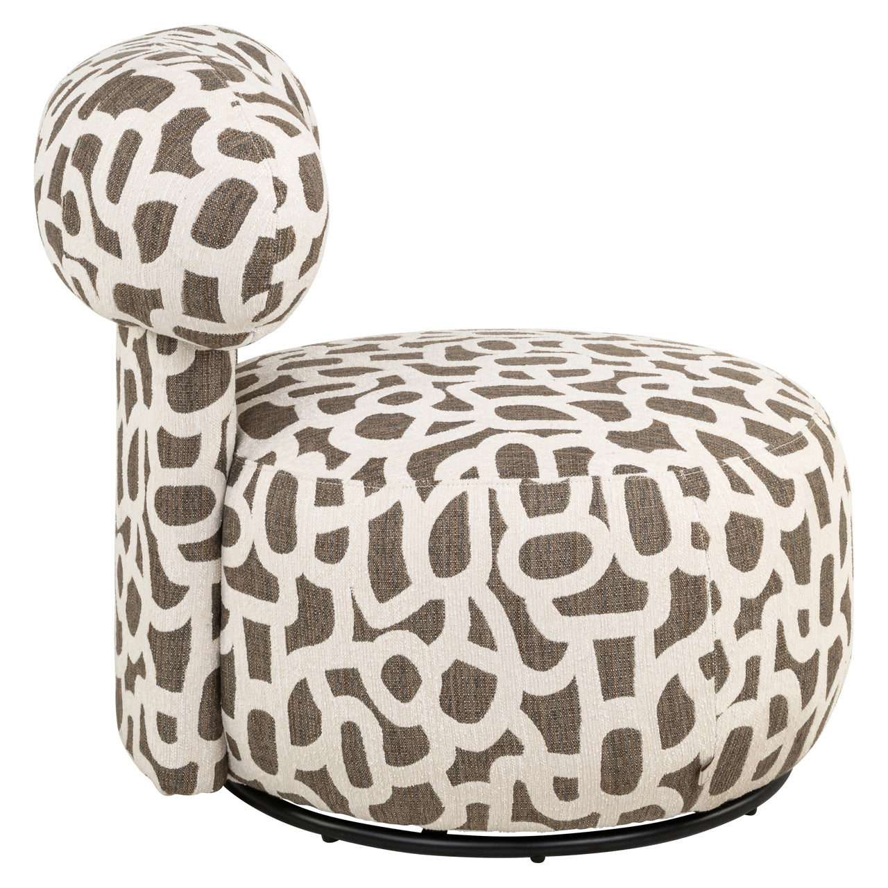 Lounge chair Kaya weave brown