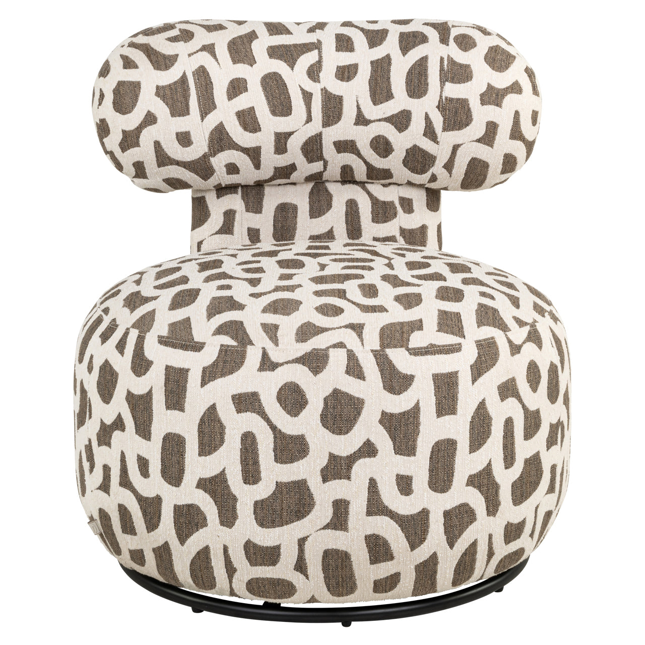 Lounge chair Kaya weave brown