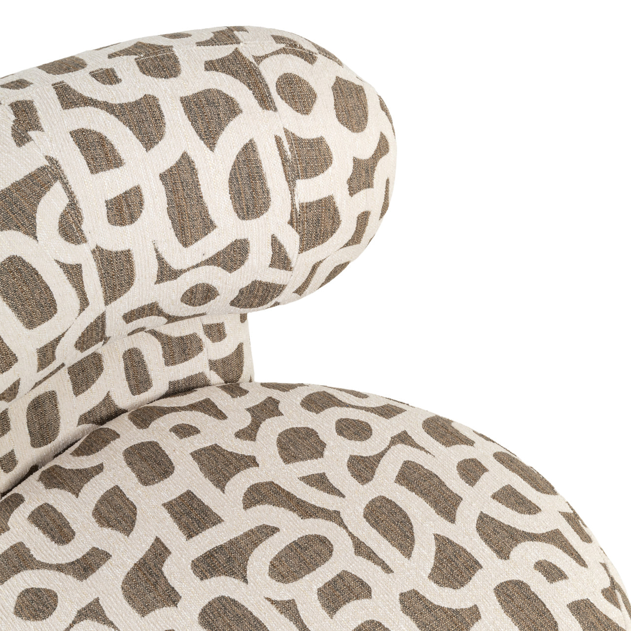 Lounge chair Kaya weave brown