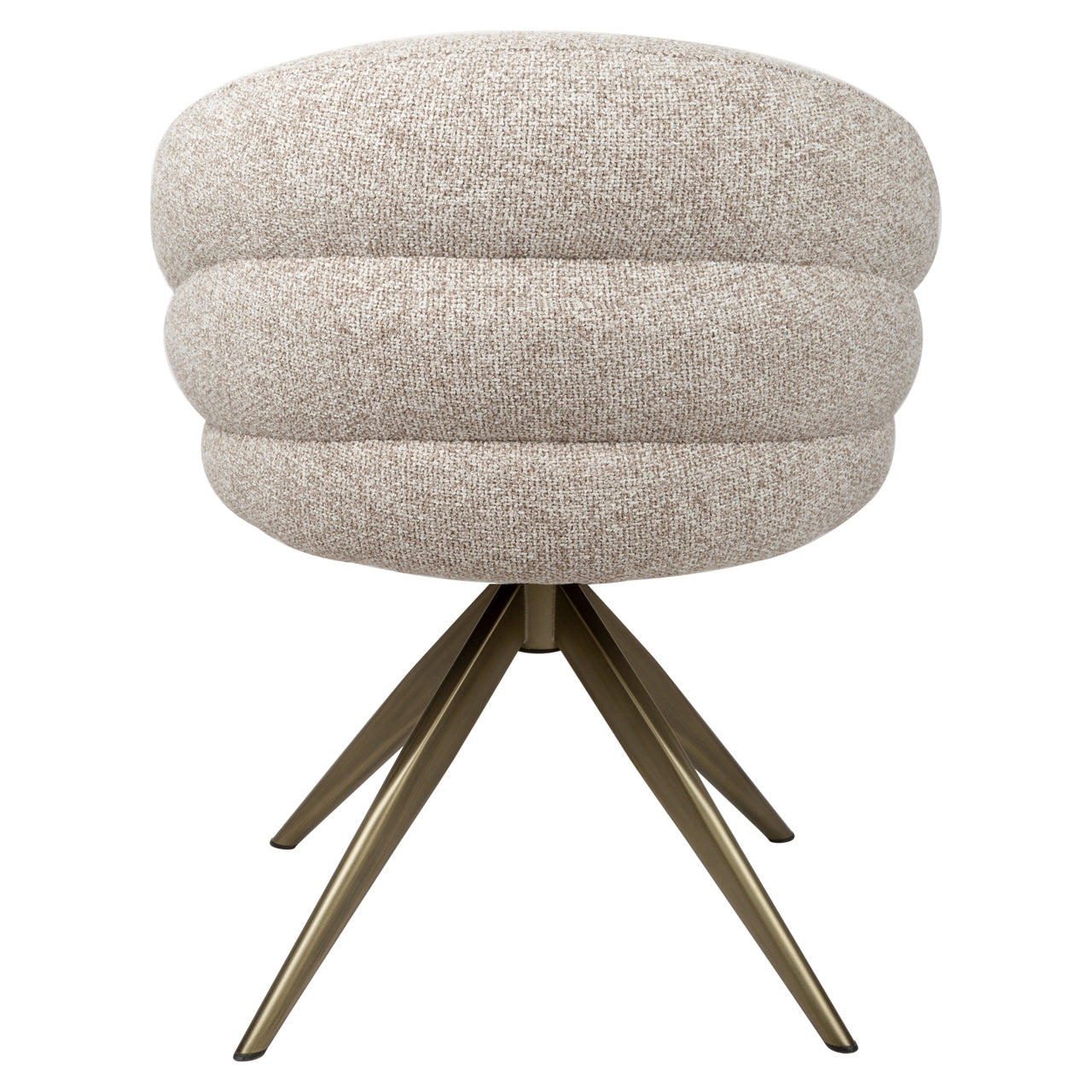 Dining chair Zendaya cayenne brown swivel fire retardant