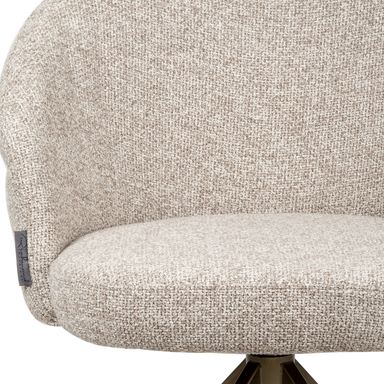 Dining chair Zendaya cayenne brown swivel fire retardant