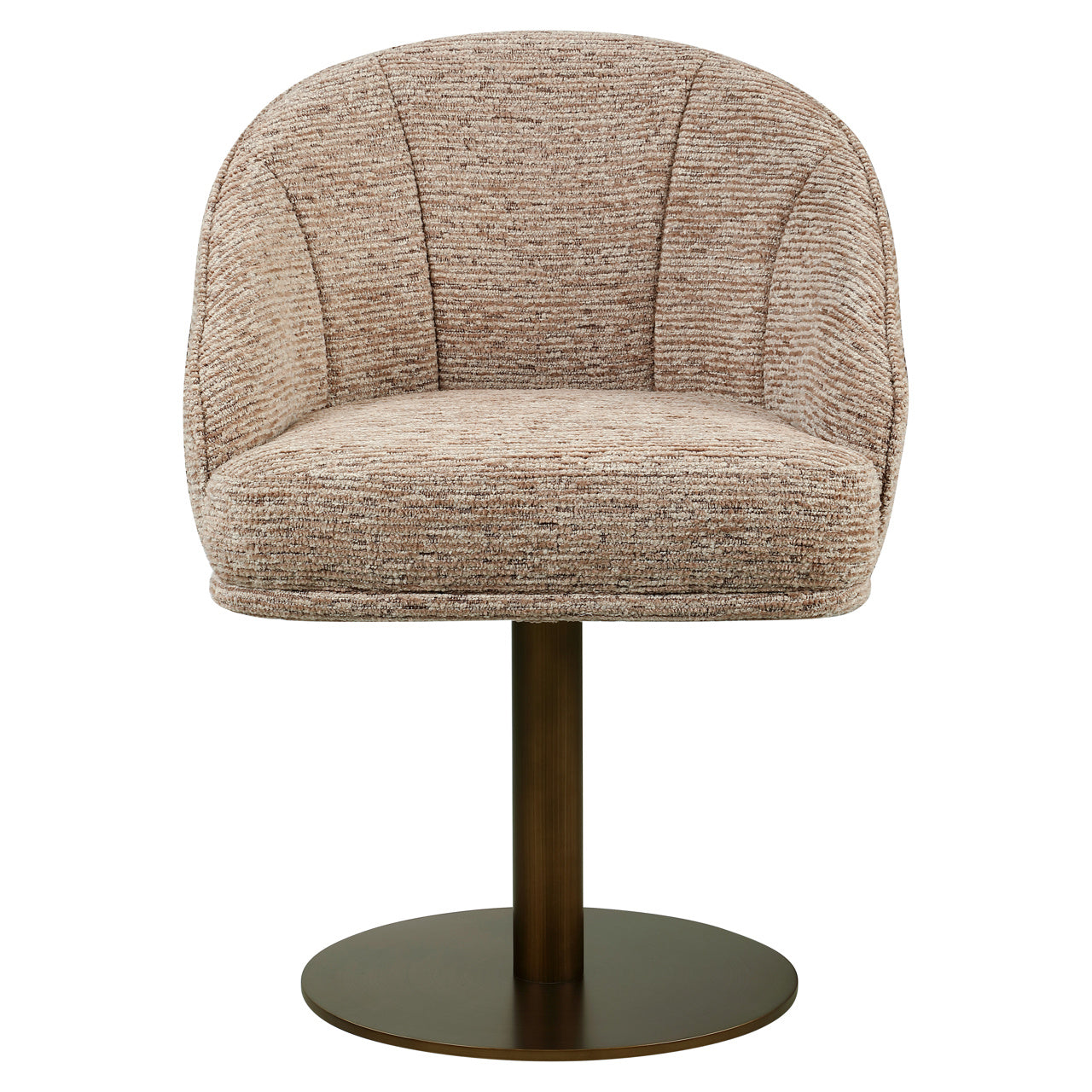 Dining chair Beverly mocca linear swivel