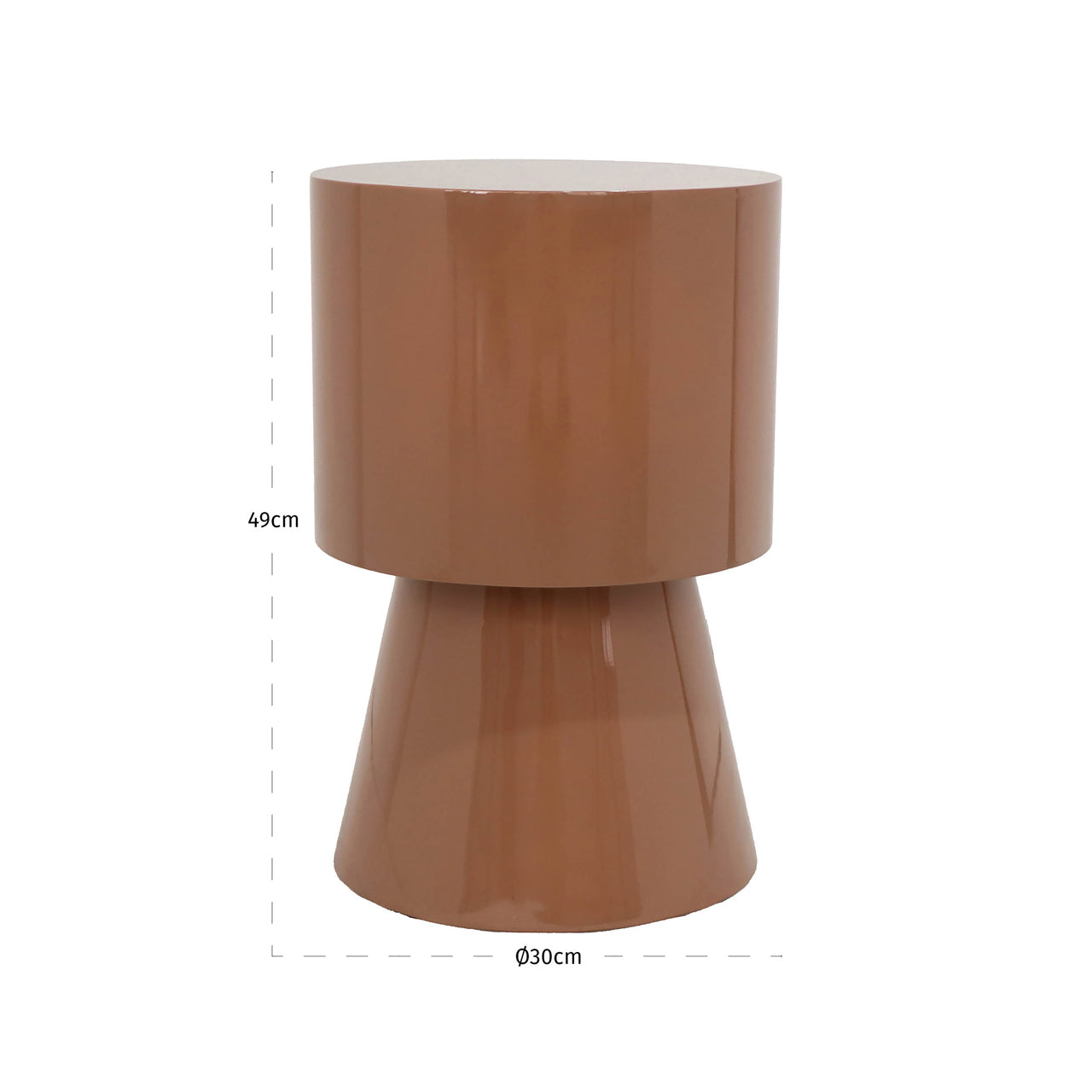 End table Liza mocha mousse