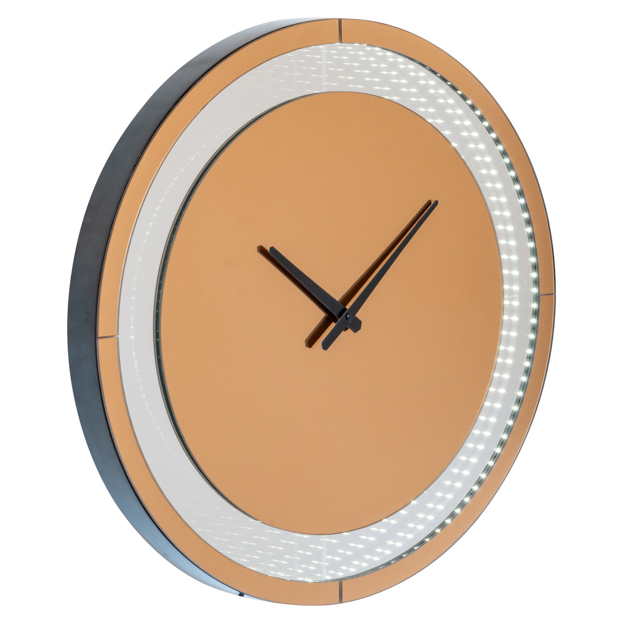 Wall lamp Julia brown - Led Clock