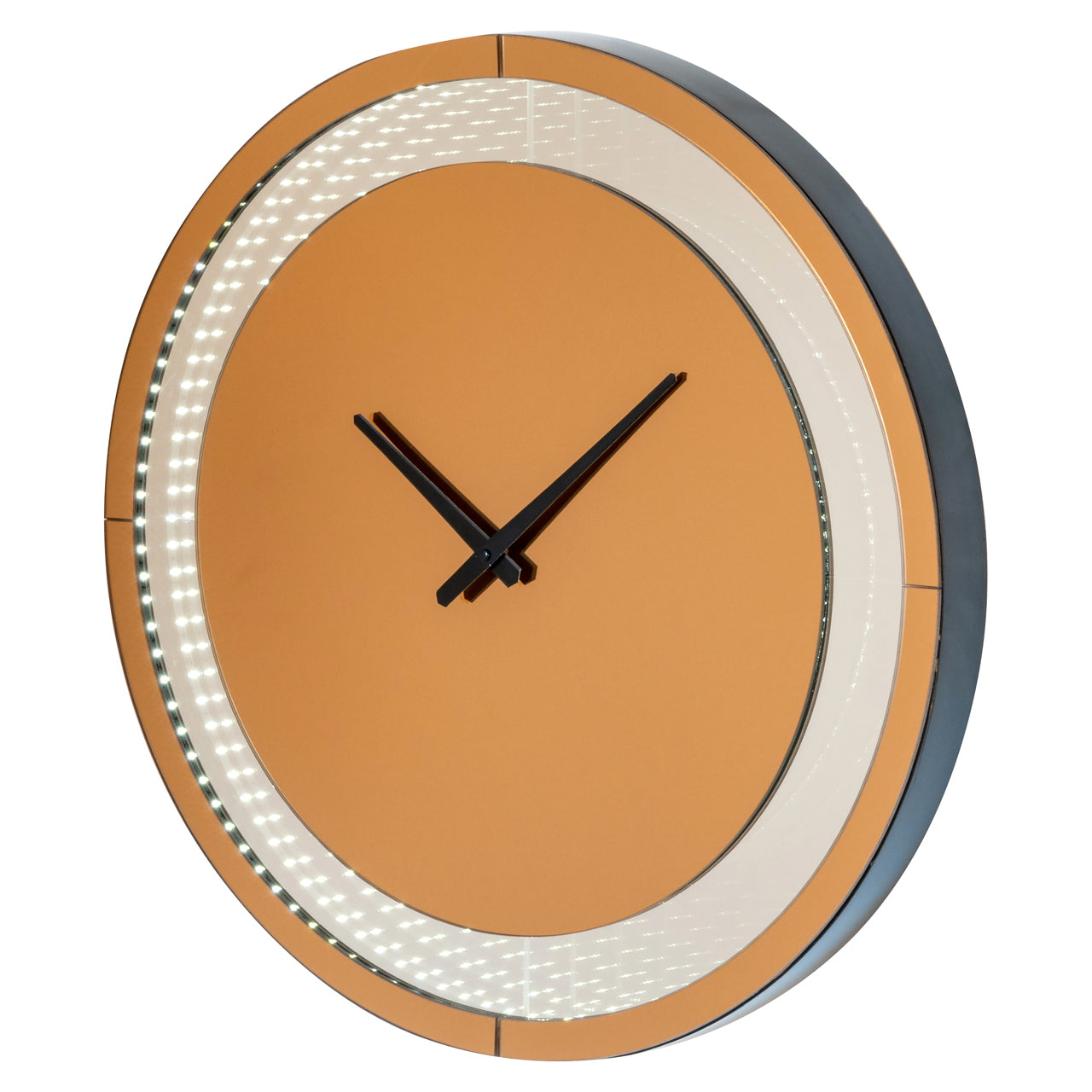 Wall lamp Julia brown - Led Clock