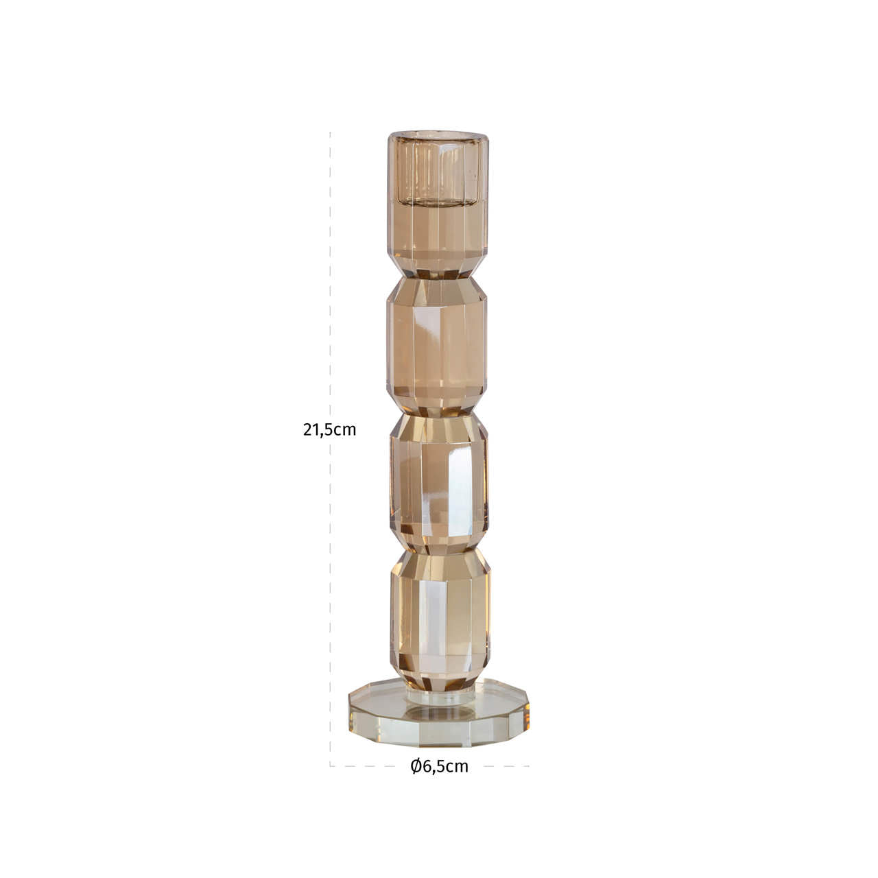 Candle holder Dita Champagne small