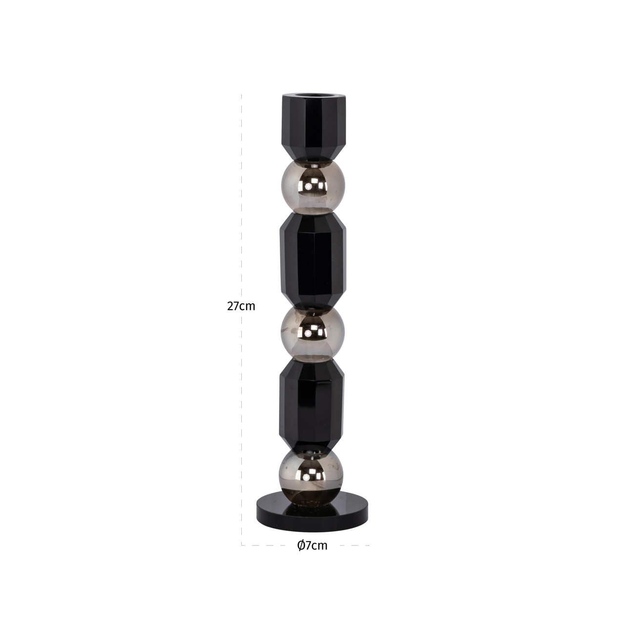 Candle holder Jessy black small