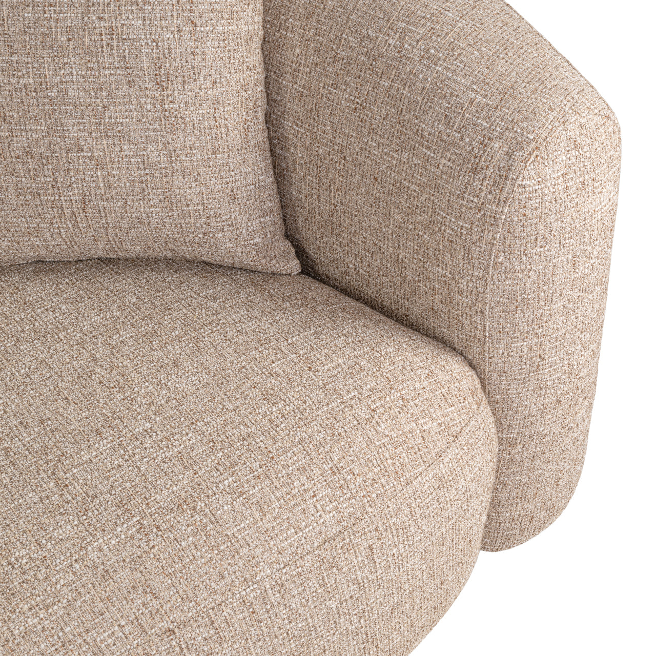 Sofa Luxandra sand tweed fire retardant