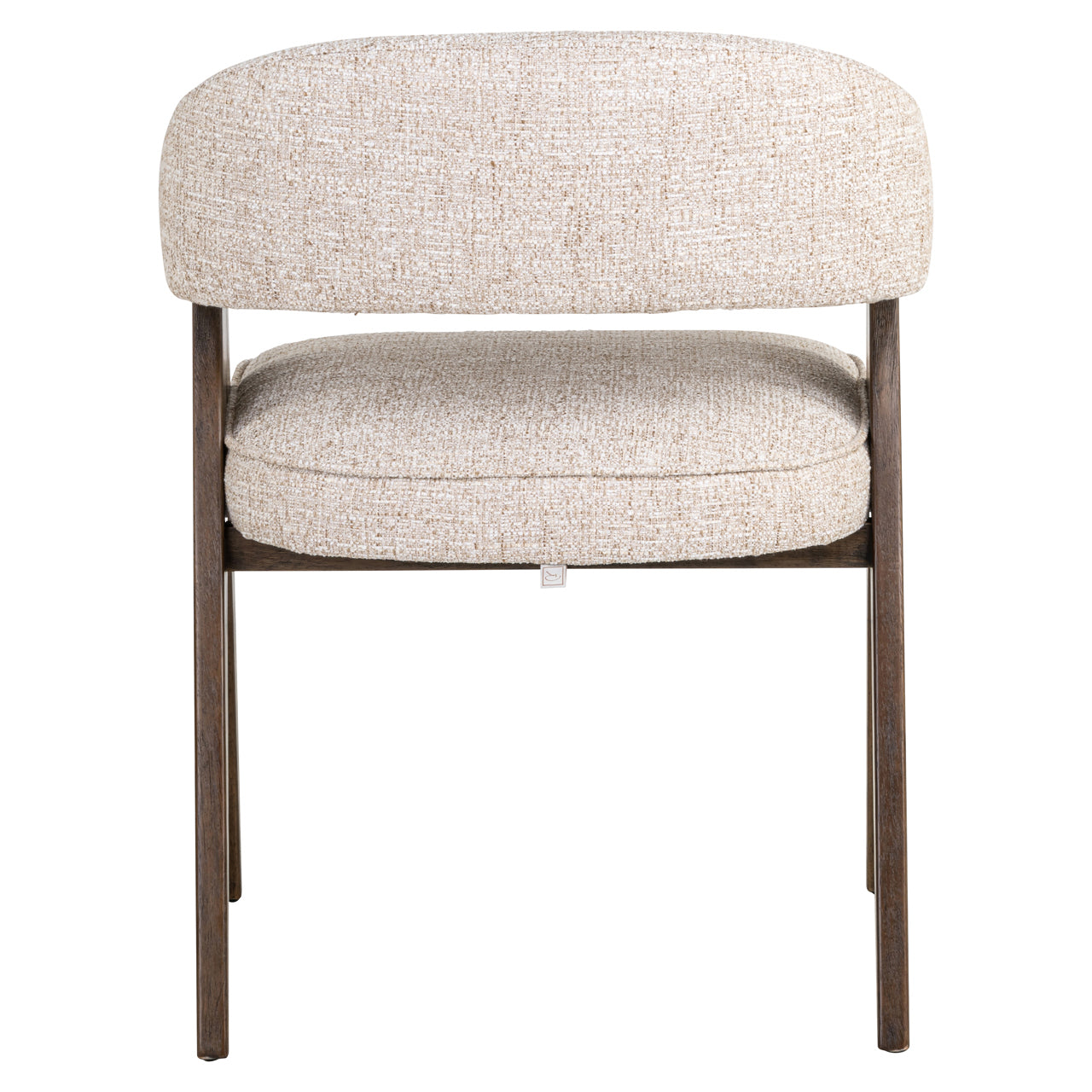 Dining chair Mori cream tweed fire retardant
