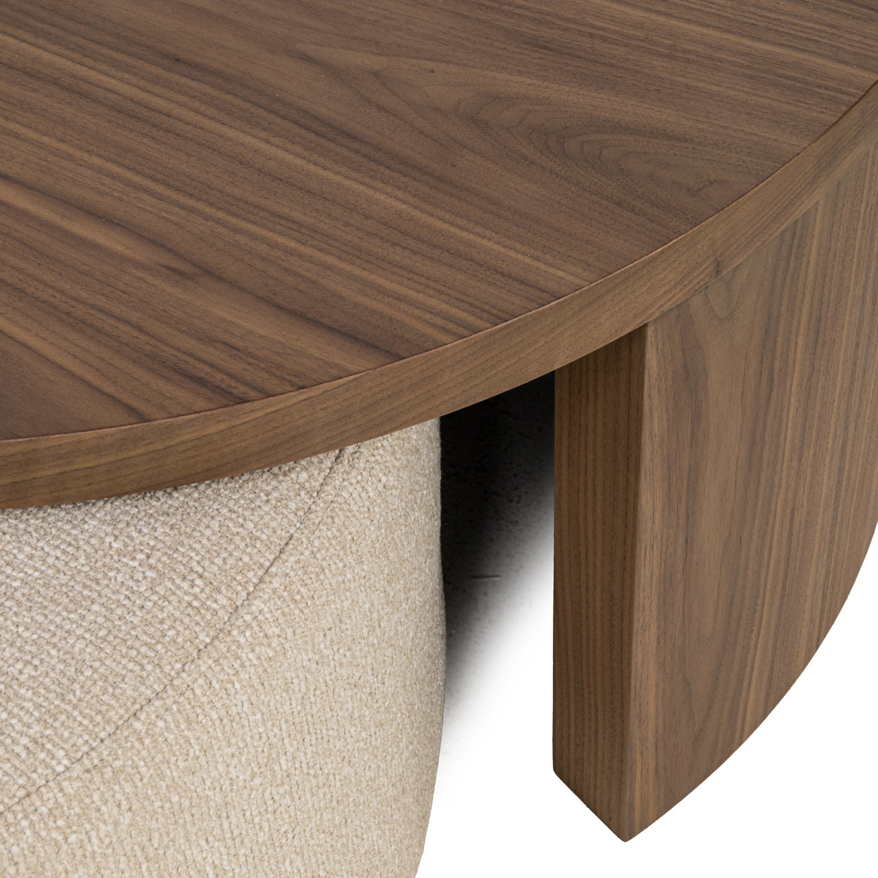 Coffee table Windsor walnut lodge desert fire retardant (Set of 2)