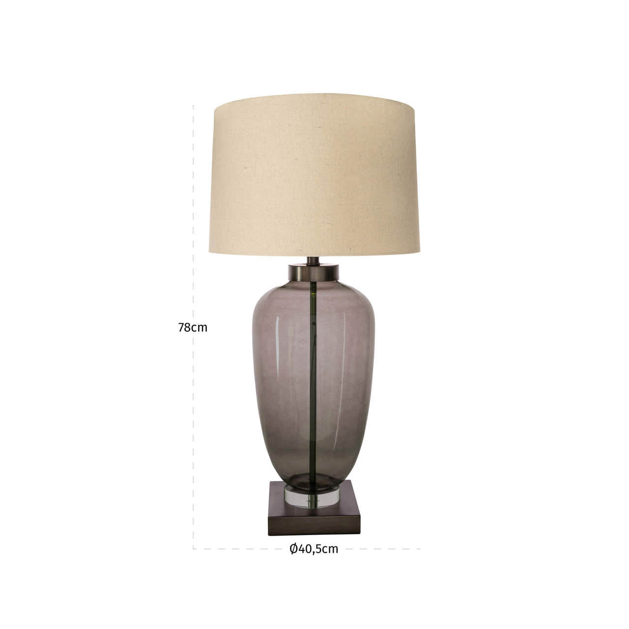 Table lamp Monsoe smoke