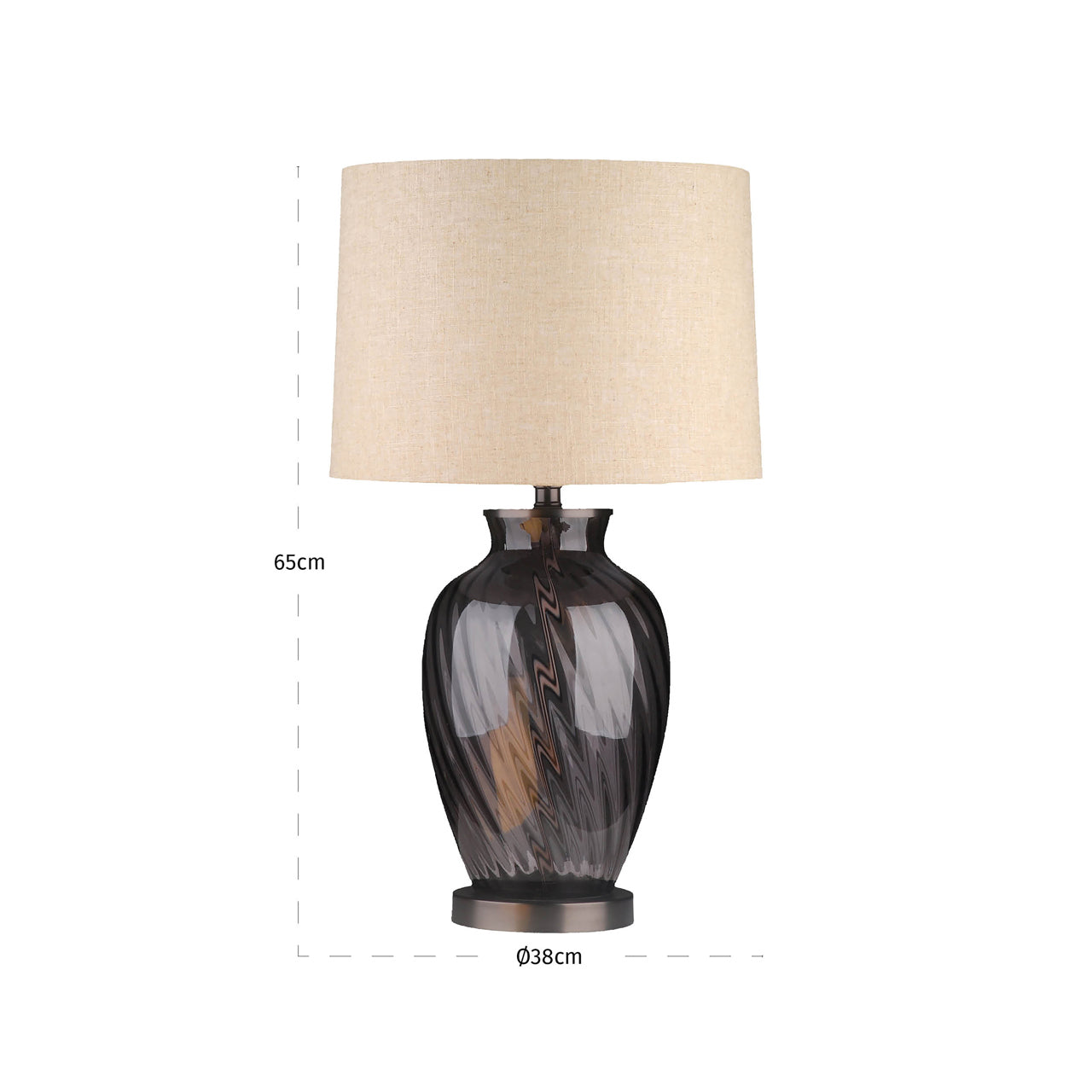 Table lamp Rowan smoke