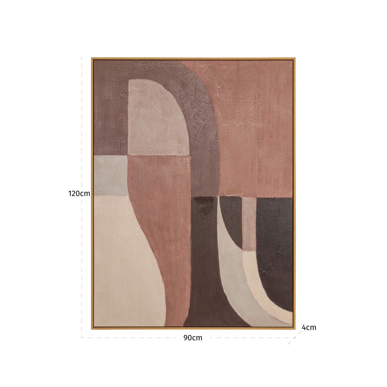 Wall art Tatu left brown