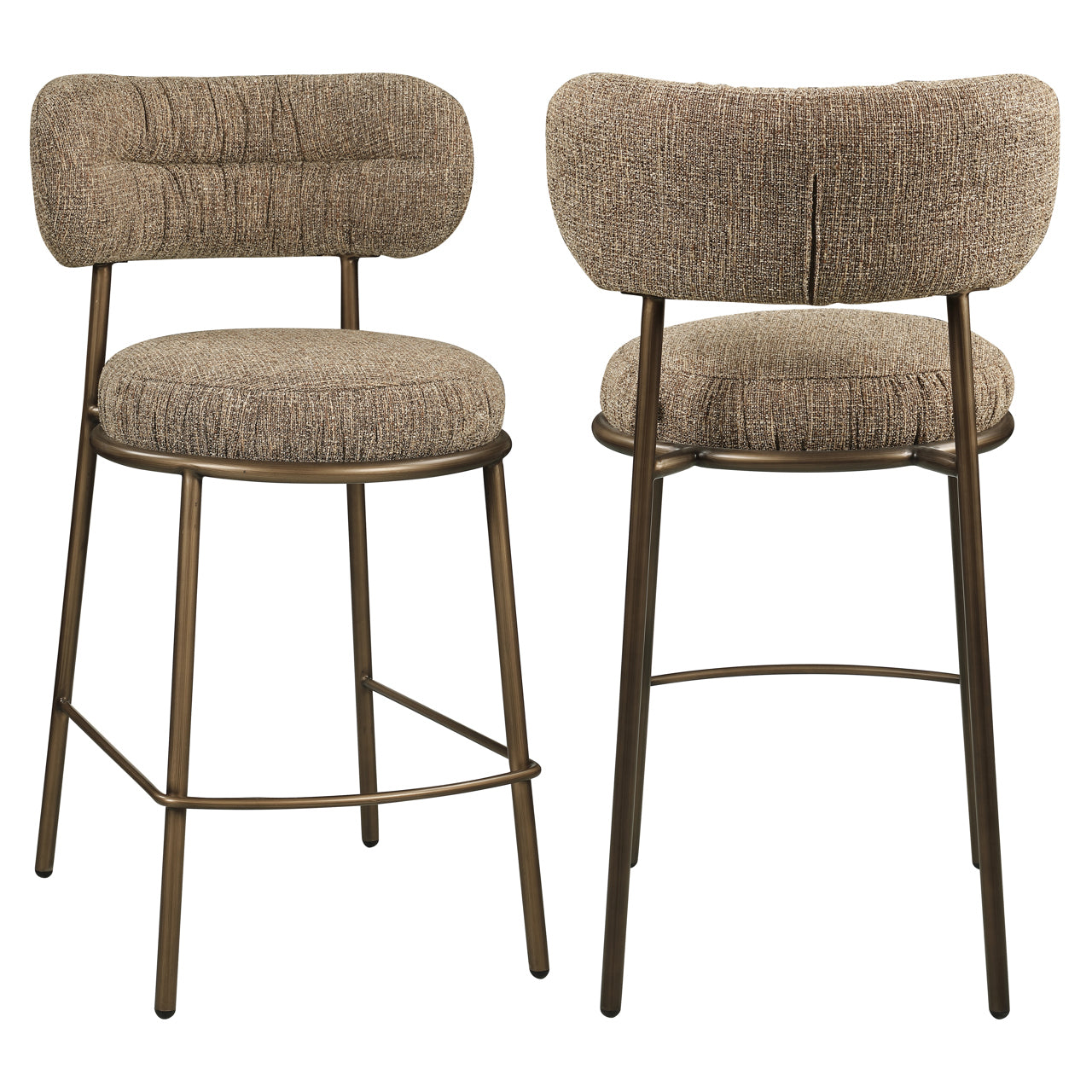Counter stool Encanto brown tweed