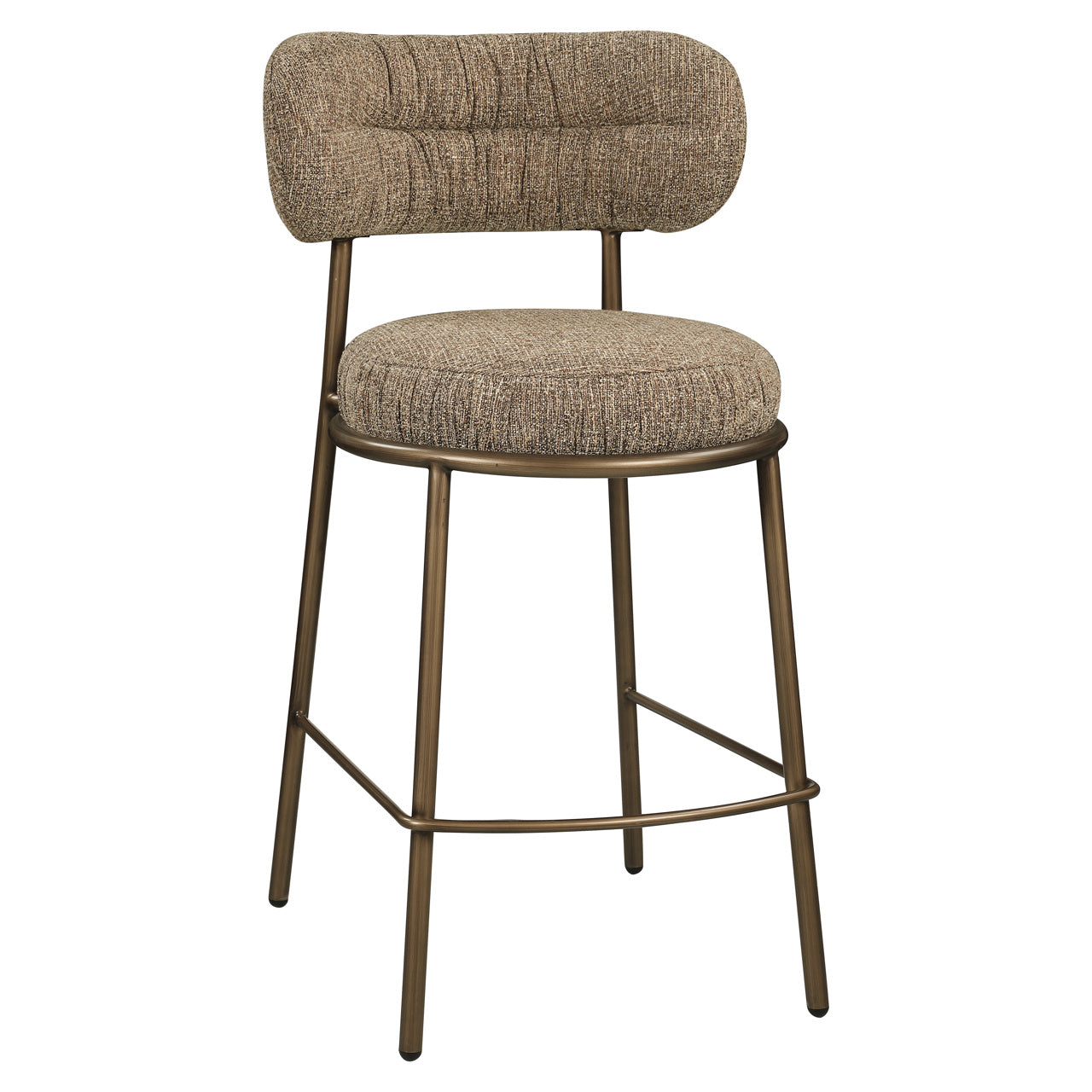 Counter stool Encanto brown tweed