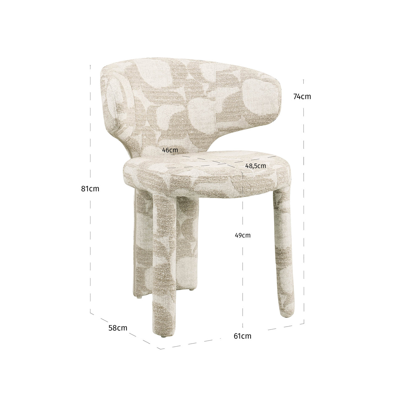Dining chair Viola natural oasis