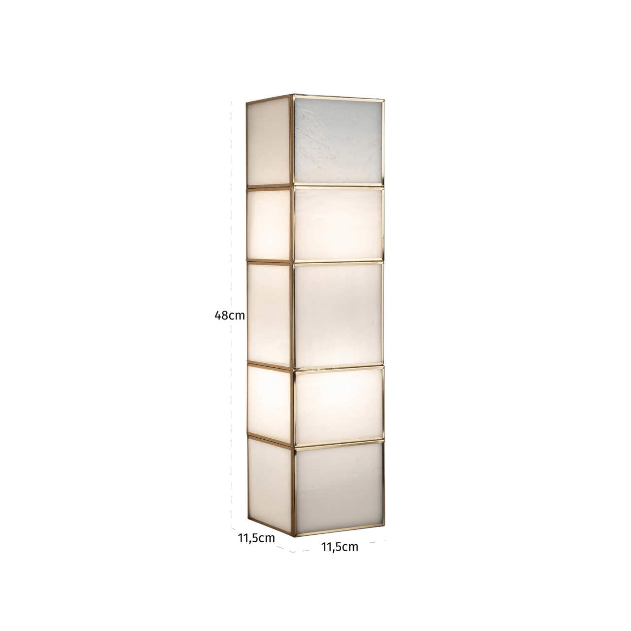 Wall lamp Livia brass antique large