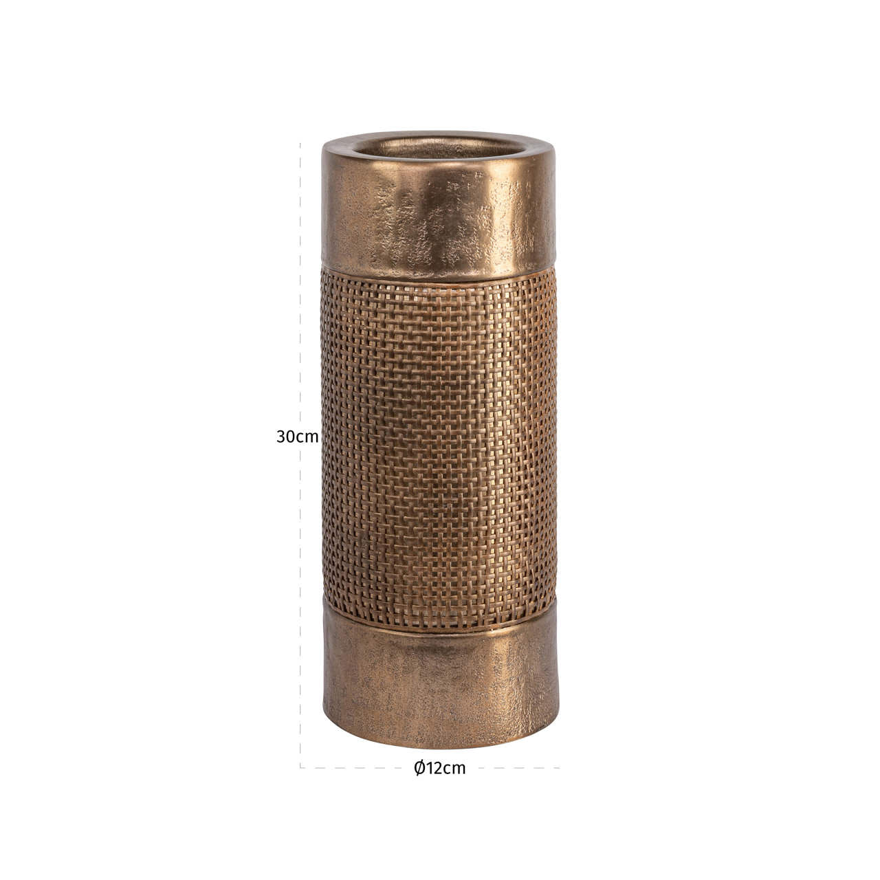 Candle holder Sky brushed gold large
