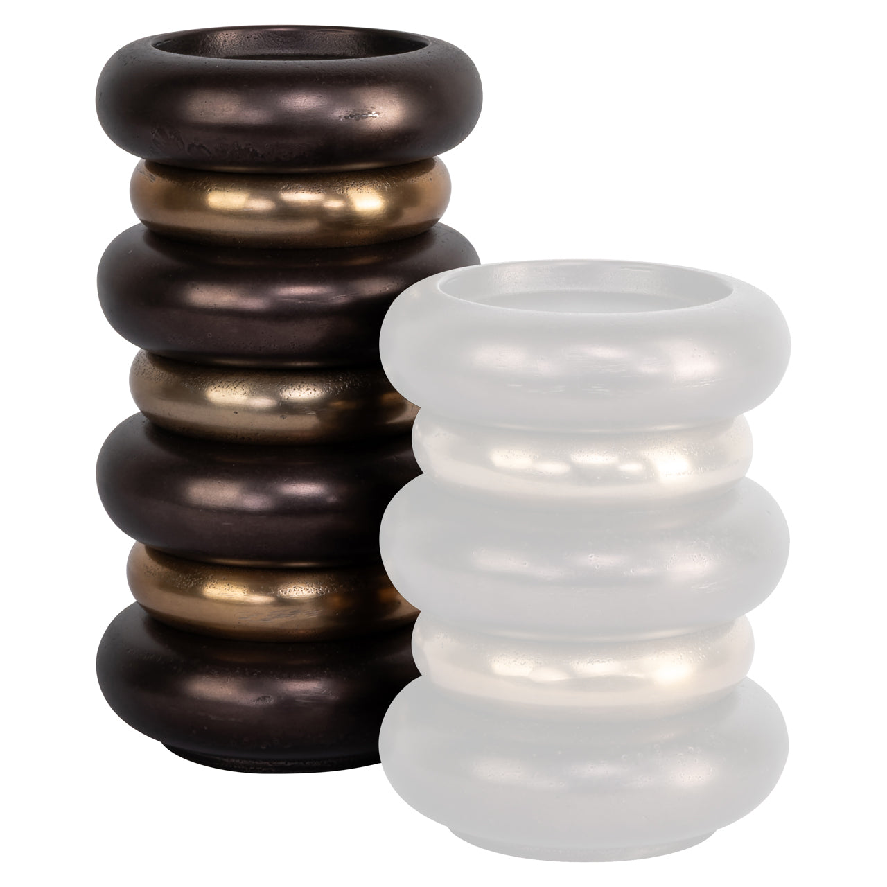 Candle holder Eve bronze large