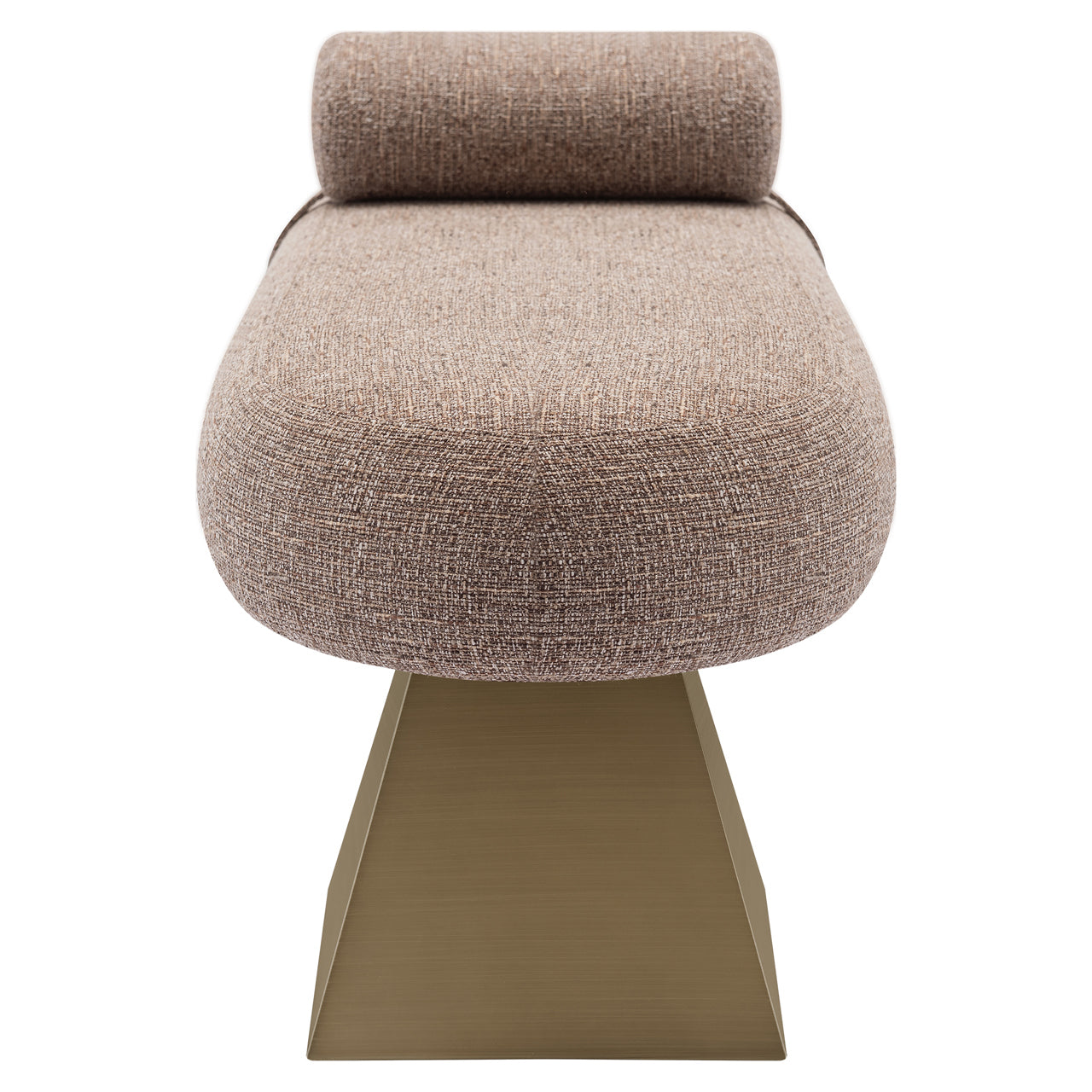 Bench Alexander Jones brown tweed fire retardant (Geneva)