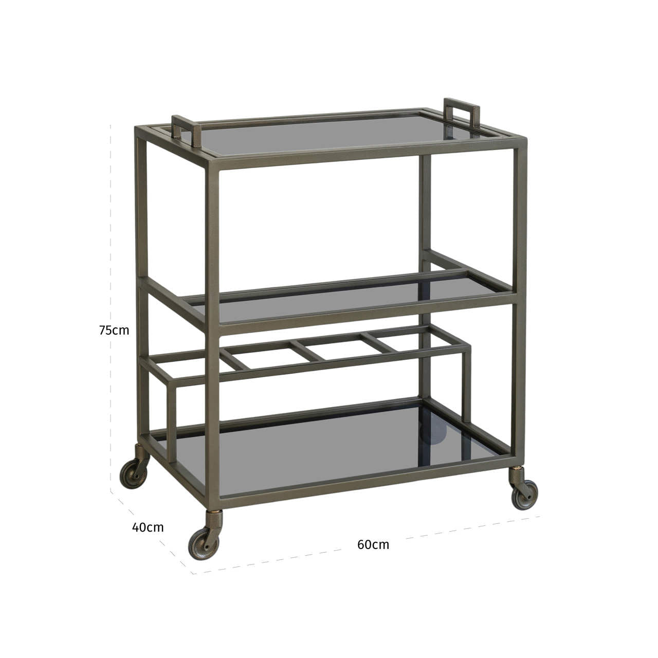 Trolley Ruinart brass antique