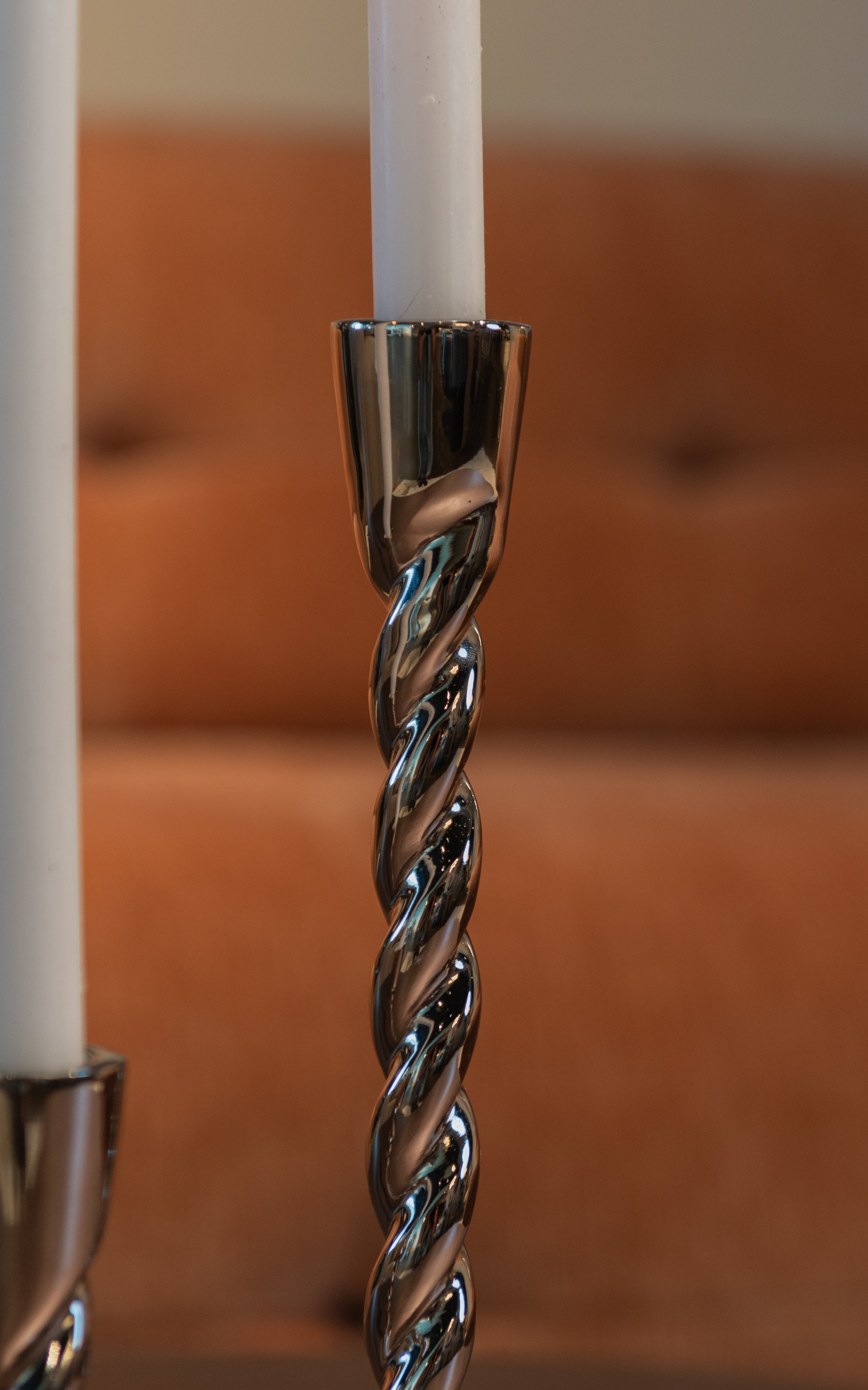 Candle holder Crillon silver small