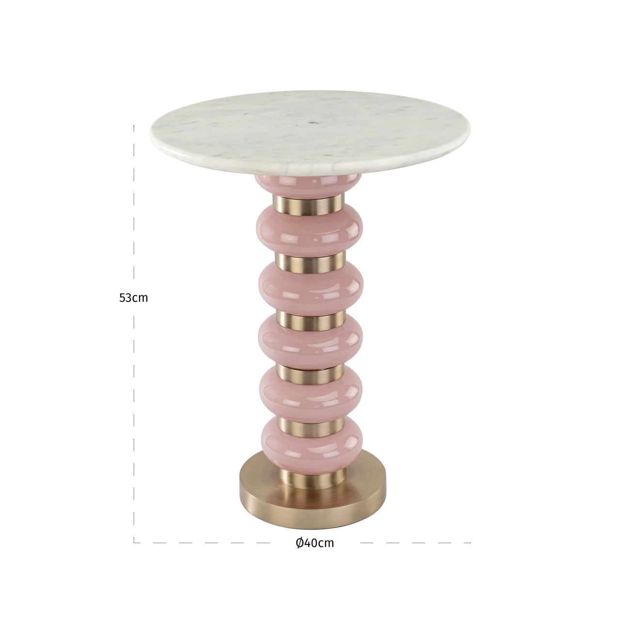 End table Villeray pink